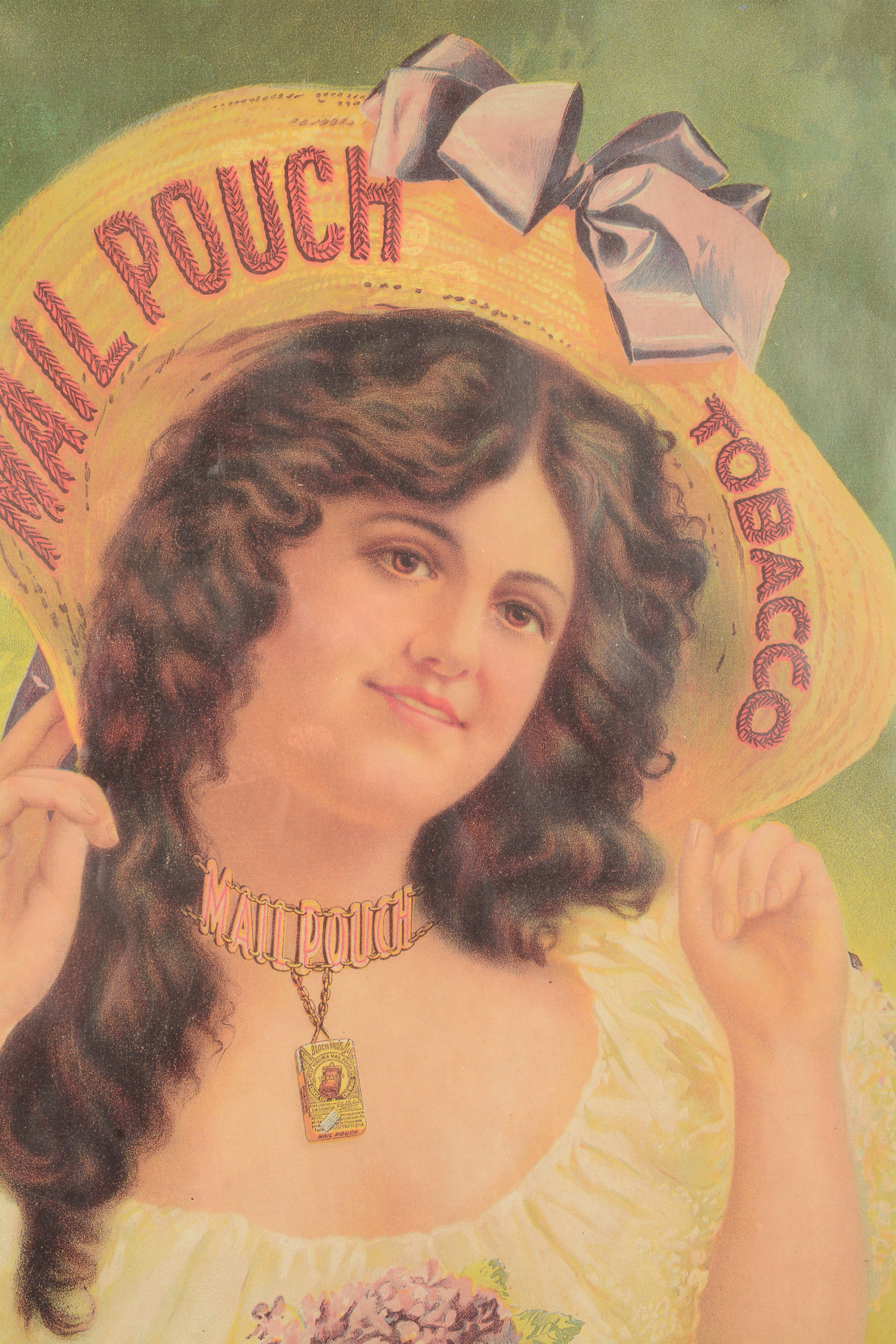 Lot Detail MAIL POUCH TOBACCO ADVERTISING LITHOGRAPH IN FRAME.