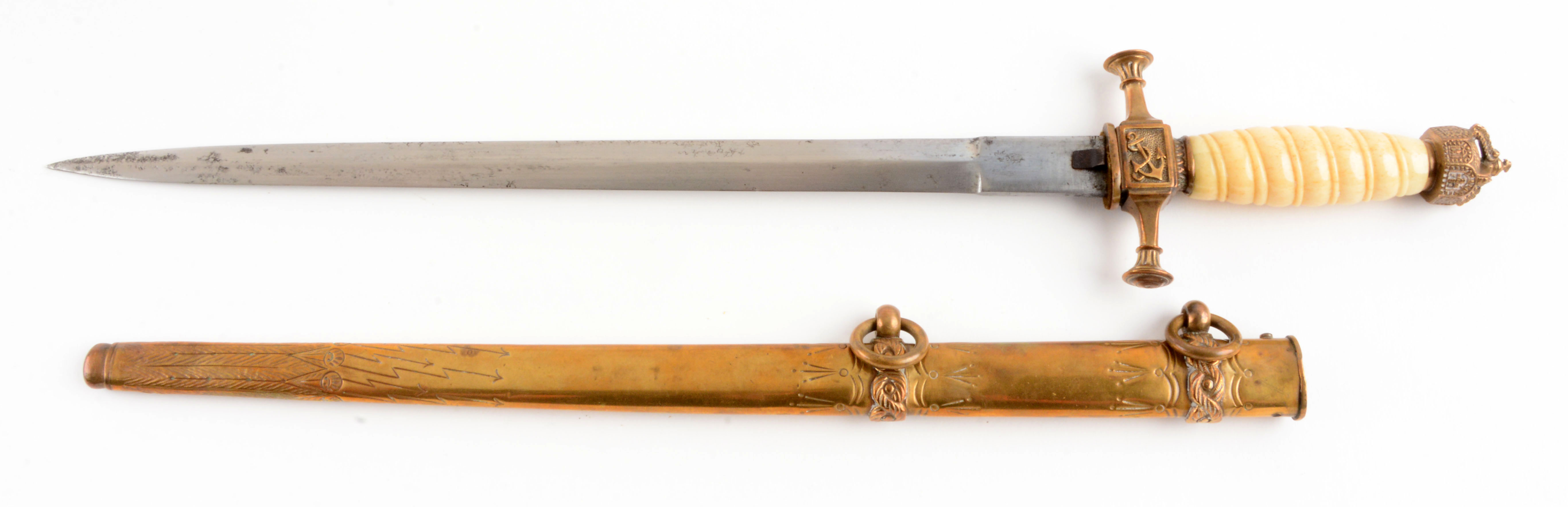 Lot Detail 1901 GERMAN IMPERIAL NAVY DAGGER.