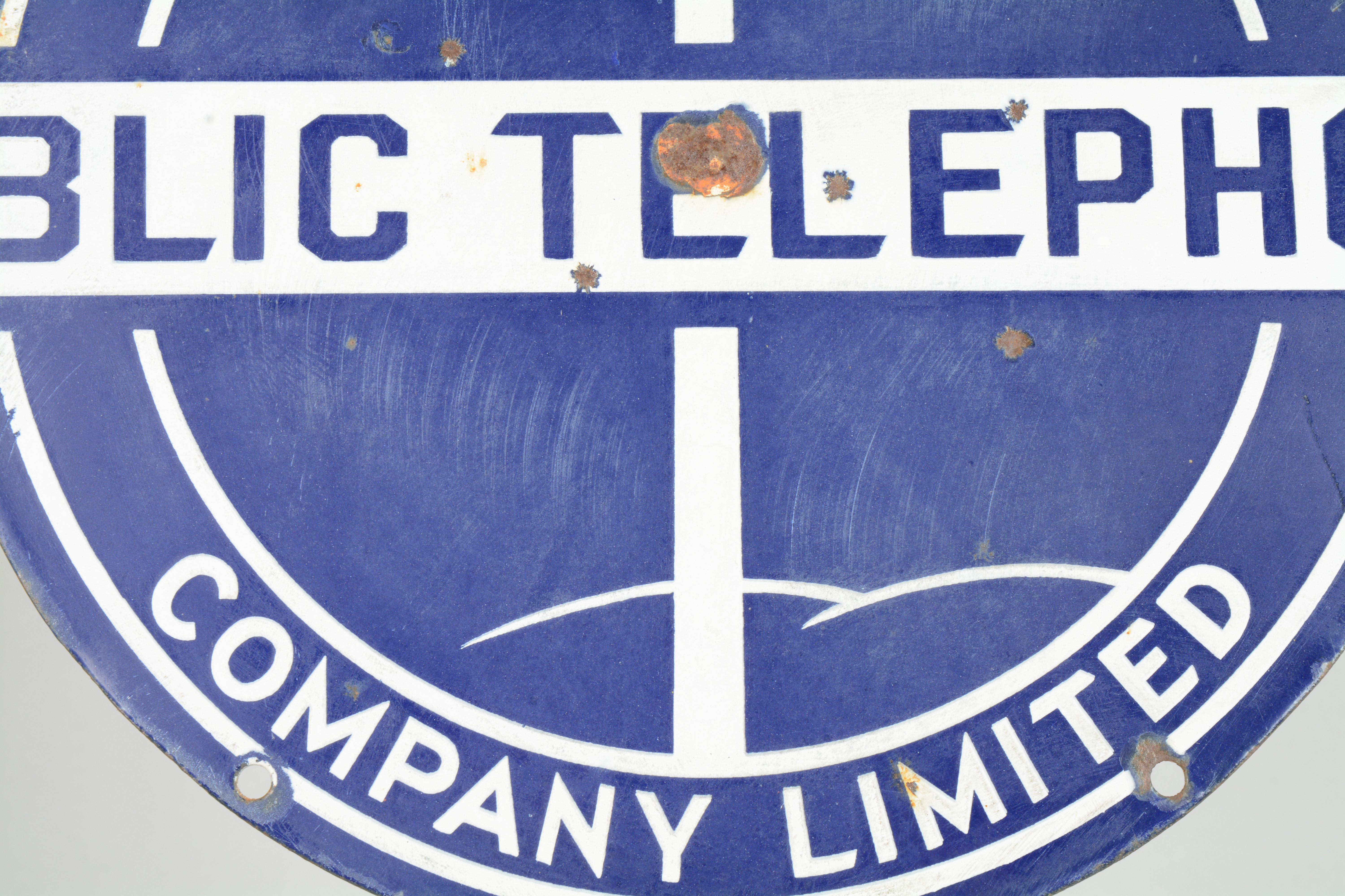 Lot Detail LOT OF 2 TELEPHONE AND TELEGRAPH SIGNS.