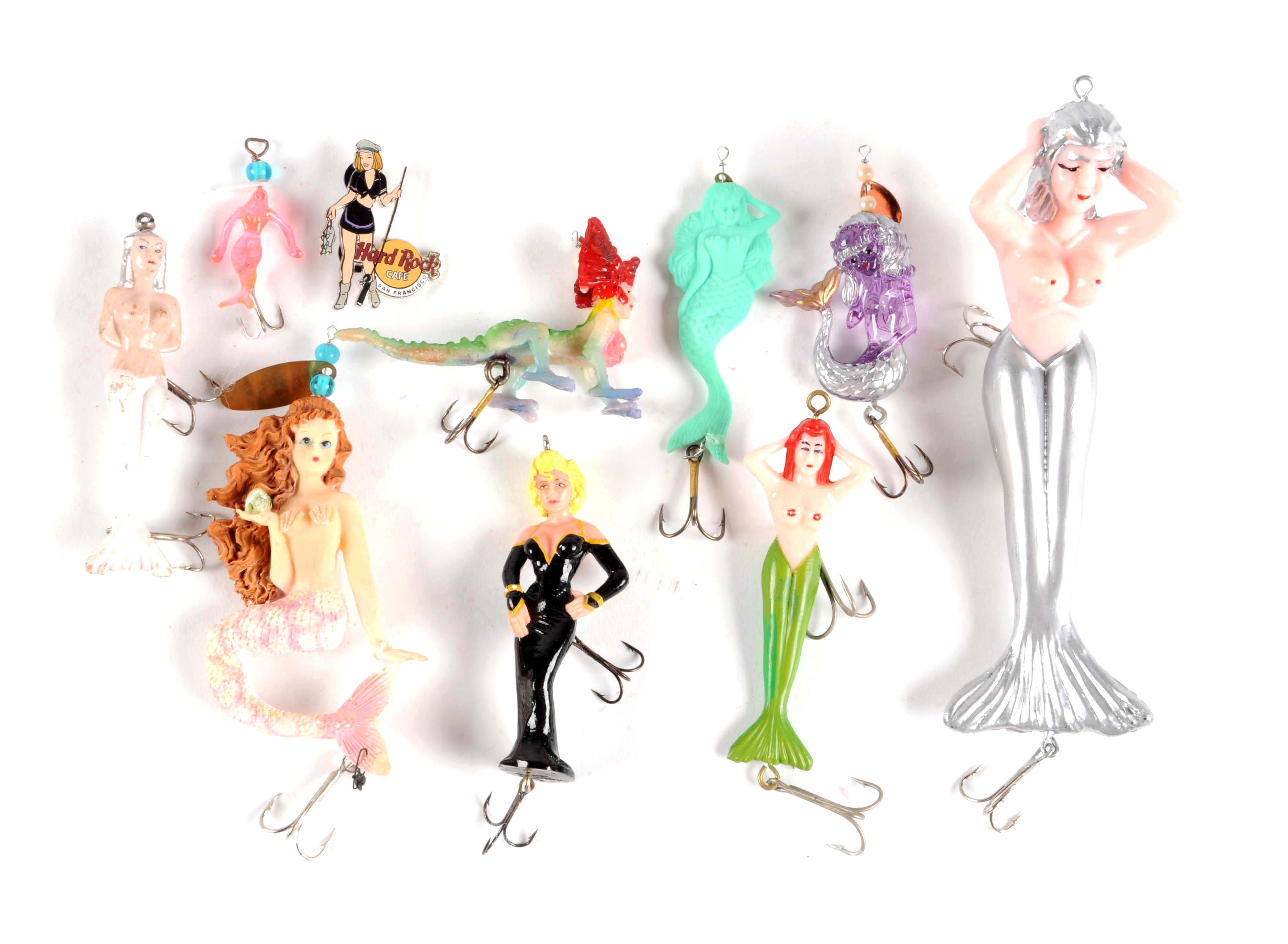 Lot Detail CASED LOT OF 10 MERMAID FISHING LURES.