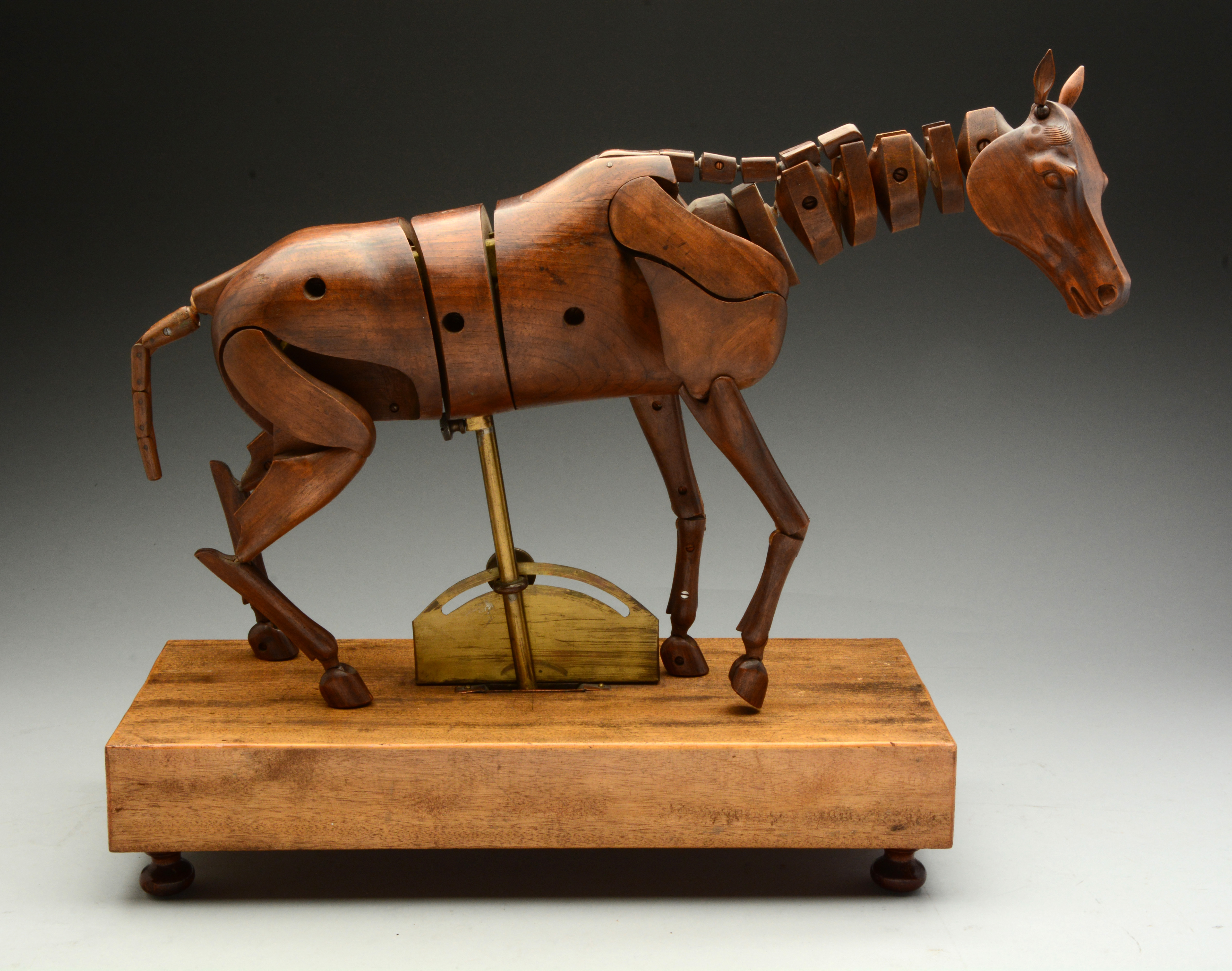 Lot Detail Antique Wooden Artist's Mannequin & Horse.