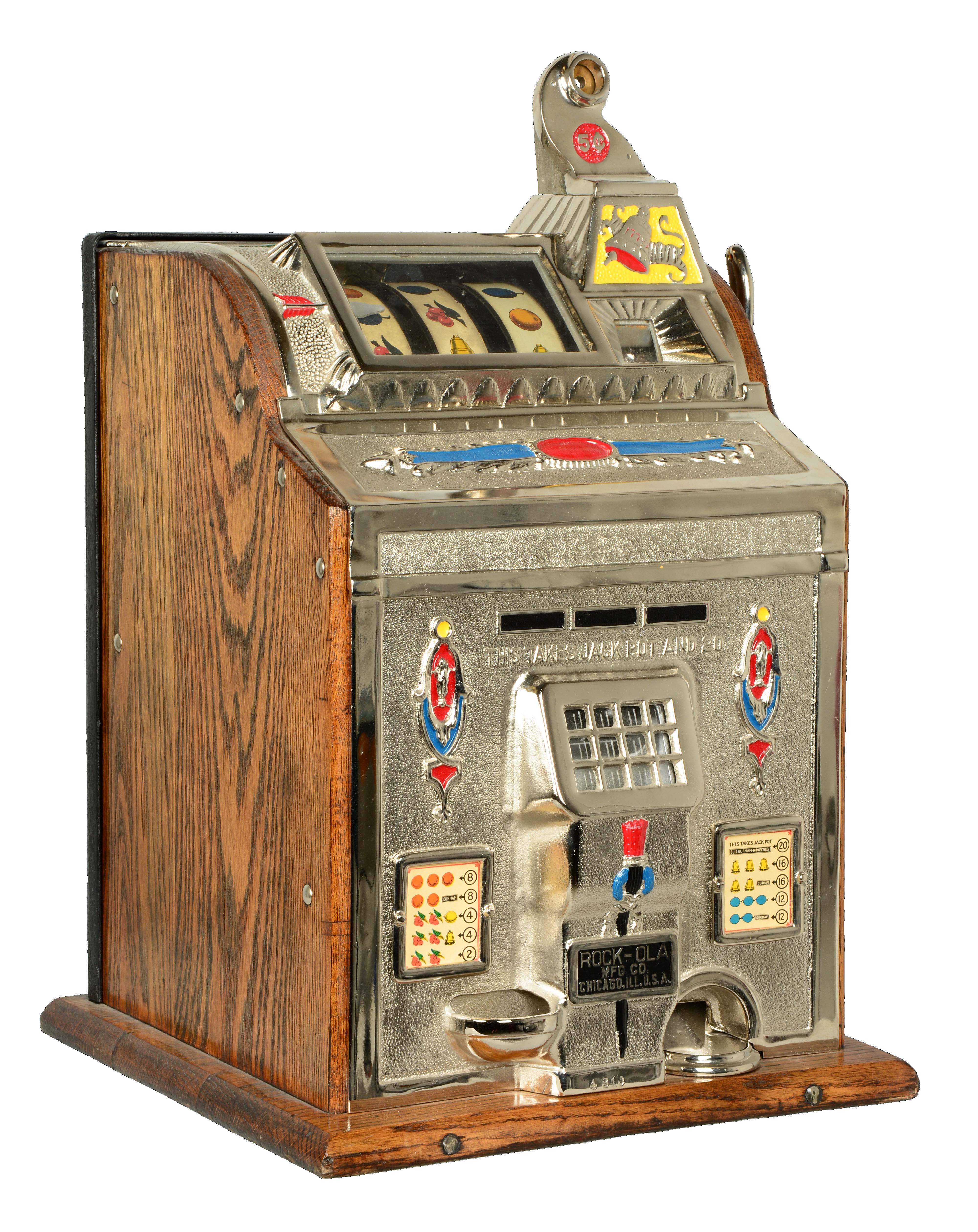 Lot Detail **5¢ MILLS/ROCKOLA CONVERSION SLOT MACHINE.
