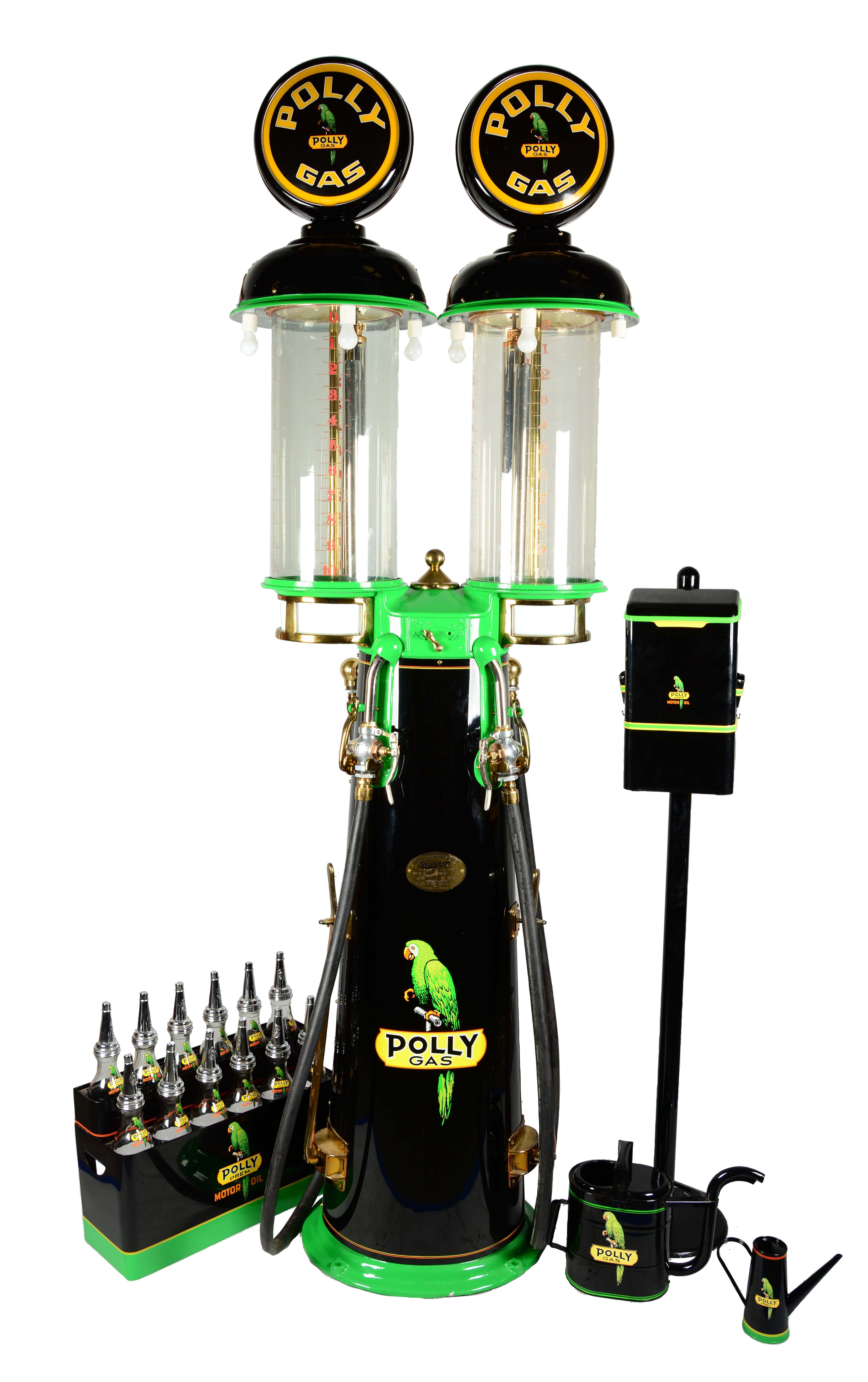 Lot Detail LOT OF 5 CANADIAN DOUBLE TEN GALLON VISIBLE GAS PUMP WITH