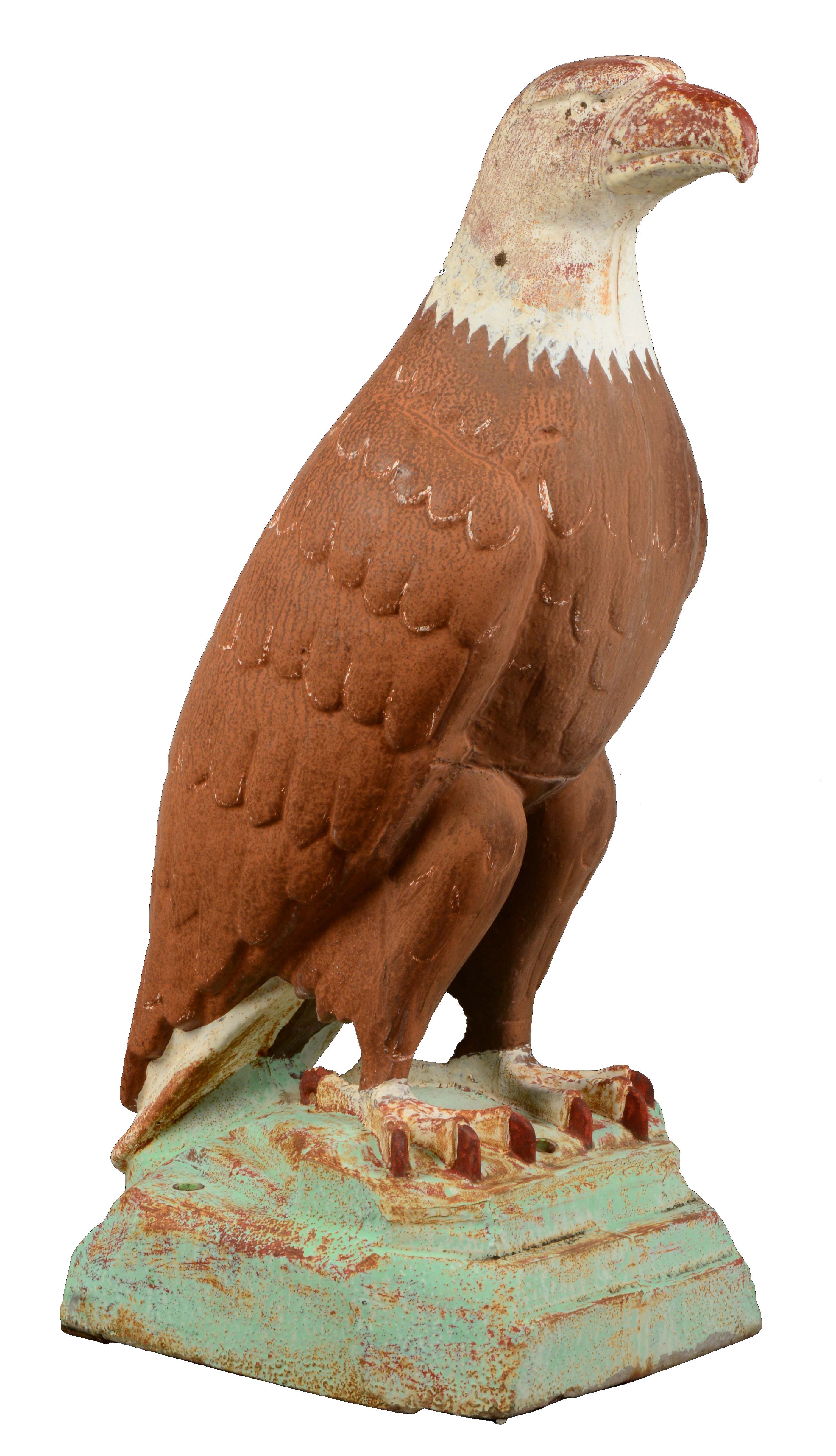 Lot Detail ORIGINAL CAST IRON WHITE EAGLE SERVICE STATION STATUE.