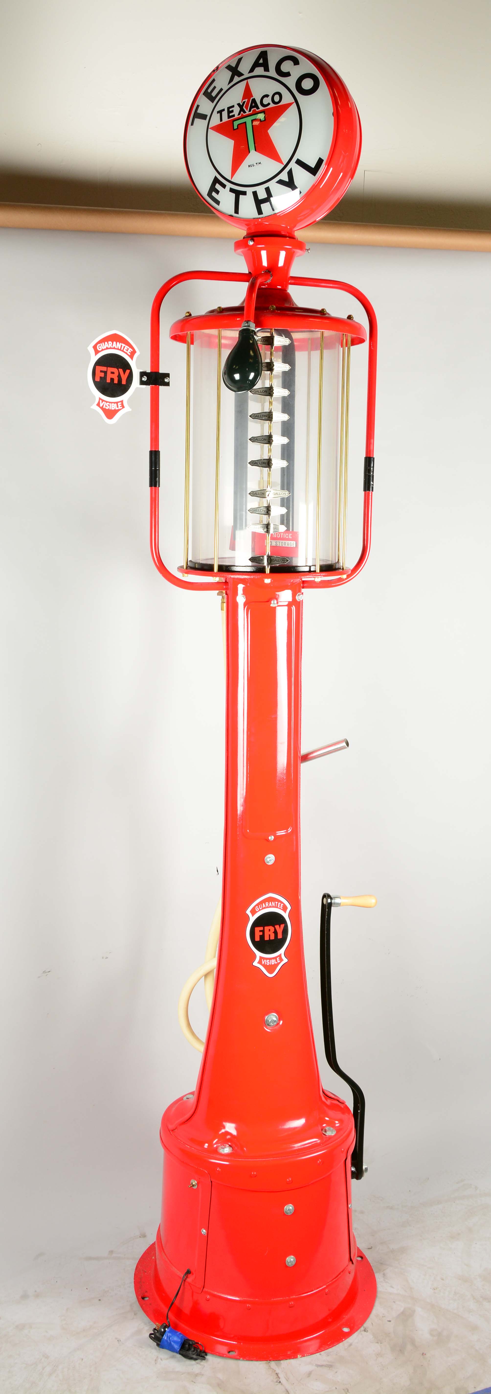 Lot Detail RESTORED GUARANTEE FRY MODEL 117 TEN VISIBLE GAS PUMP.