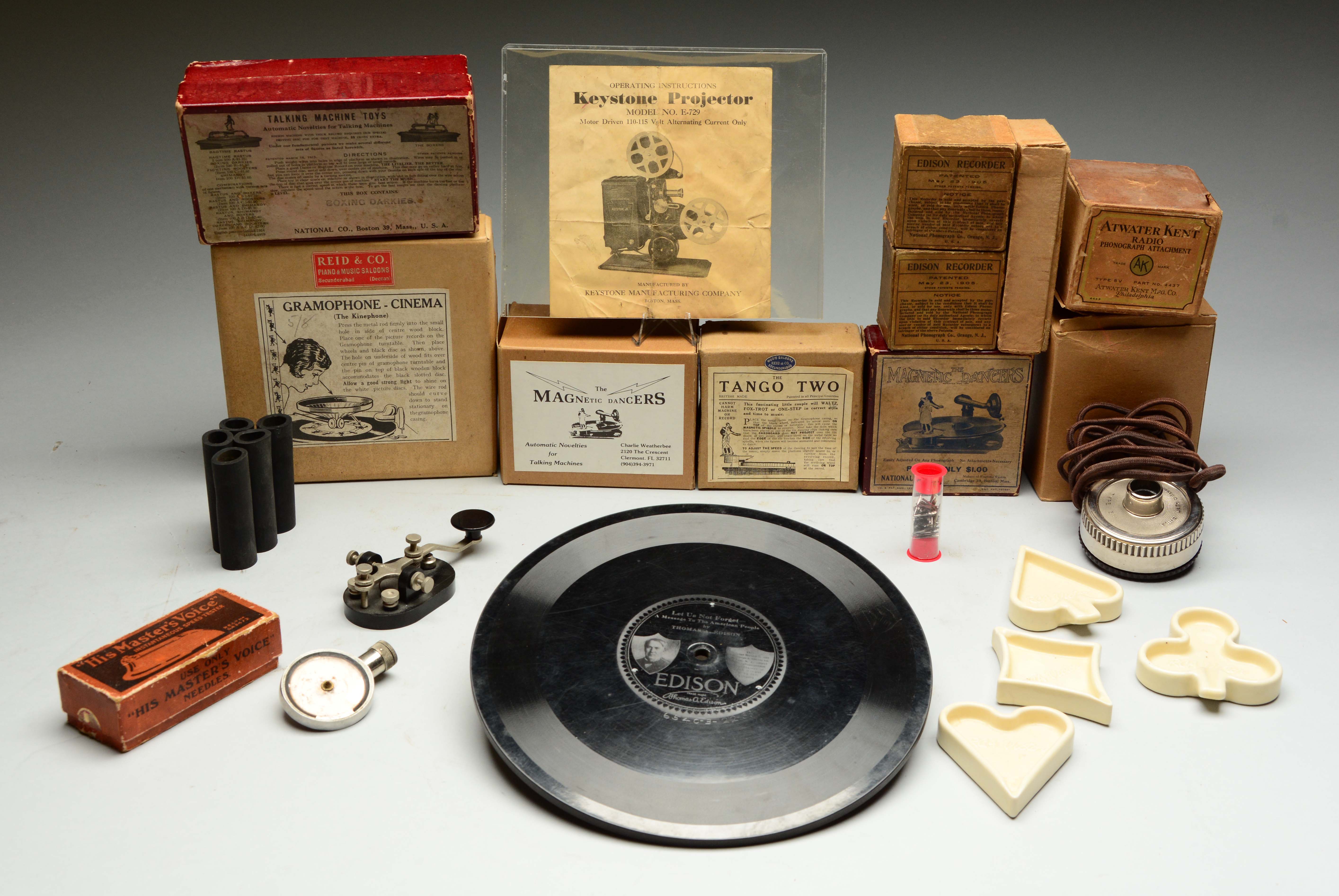 Lot Detail A LARGE LOT OF EDISON & VICTOR PARTS.