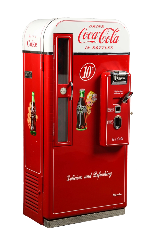 Lot Detail 10¢ VENDO H81B COCACOLA VENDING MACHINE.