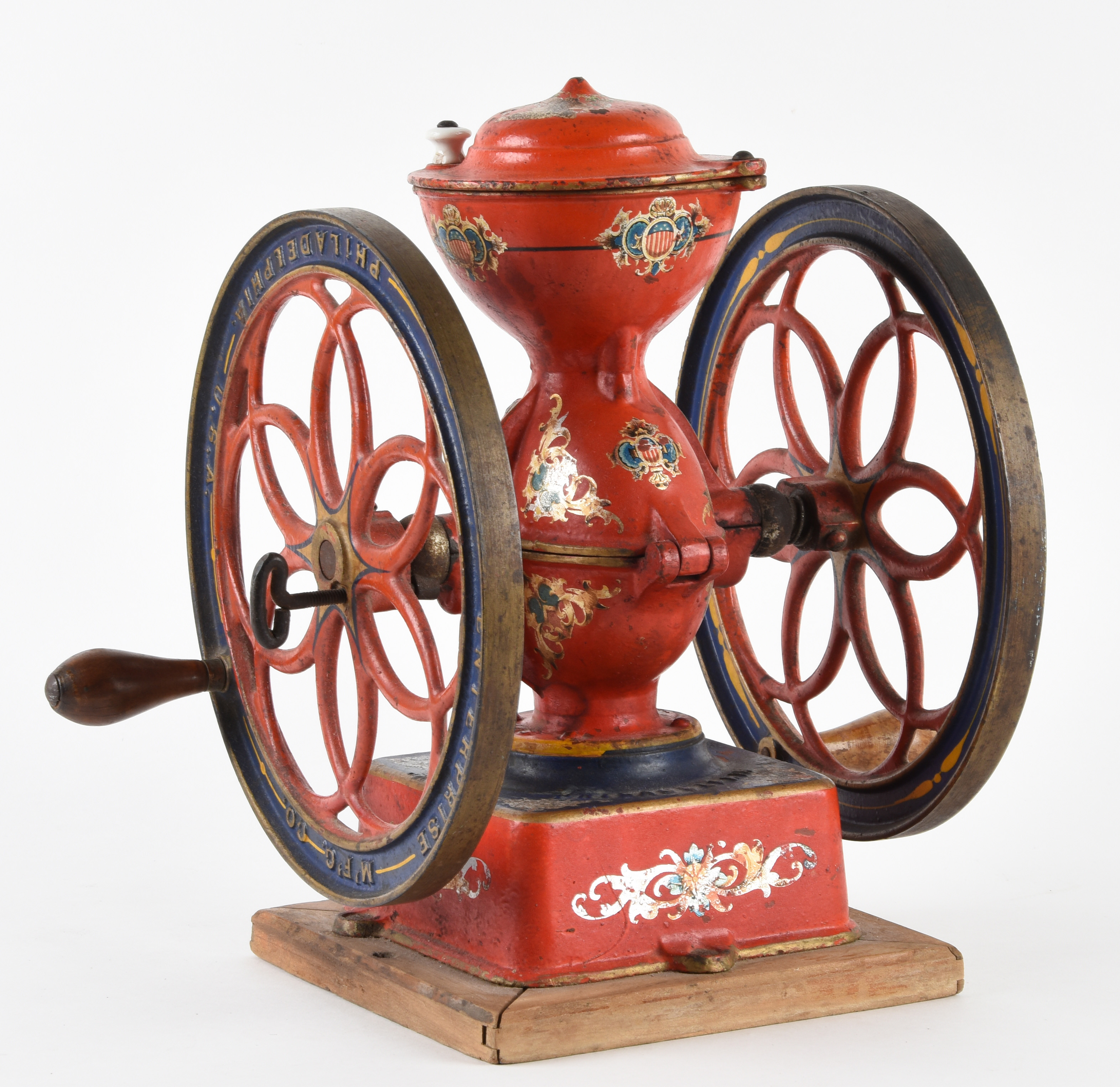 Lot Detail NO. 3 ENTERPRISE MANUFACTURING COFFEE GRINDER.