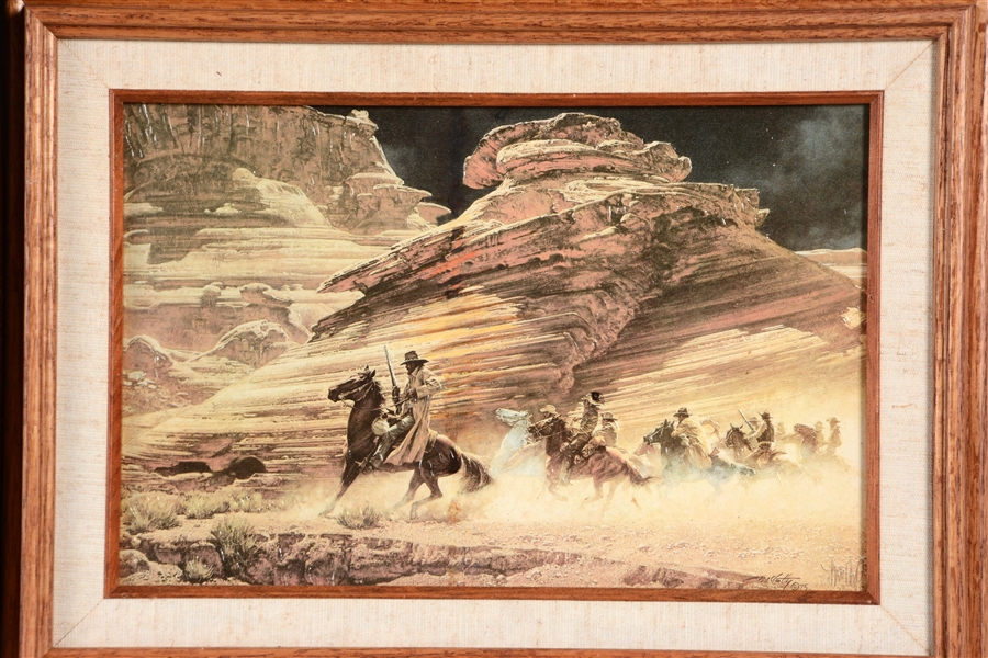 Lot Detail LOT OF 3 FRAMED WESTERN PRINTS.