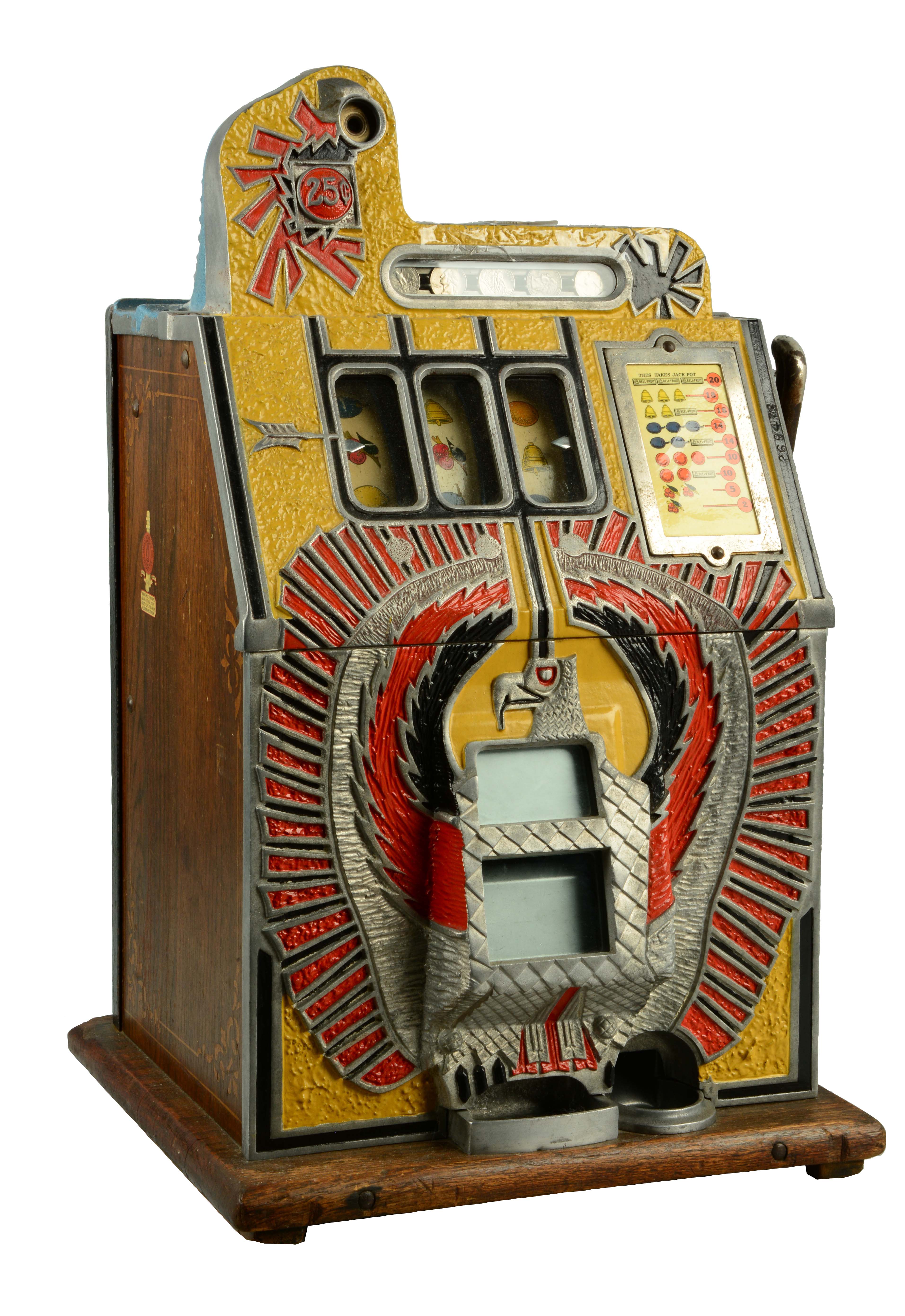 Lot Detail **25¢ MILLS WAR EAGLE SLOT MACHINE.