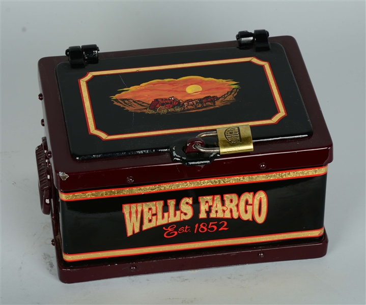 Lot Detail TURN OF THE CENTURY RESTORED WELLS FARGO STRONGBOX WITH LOCK.