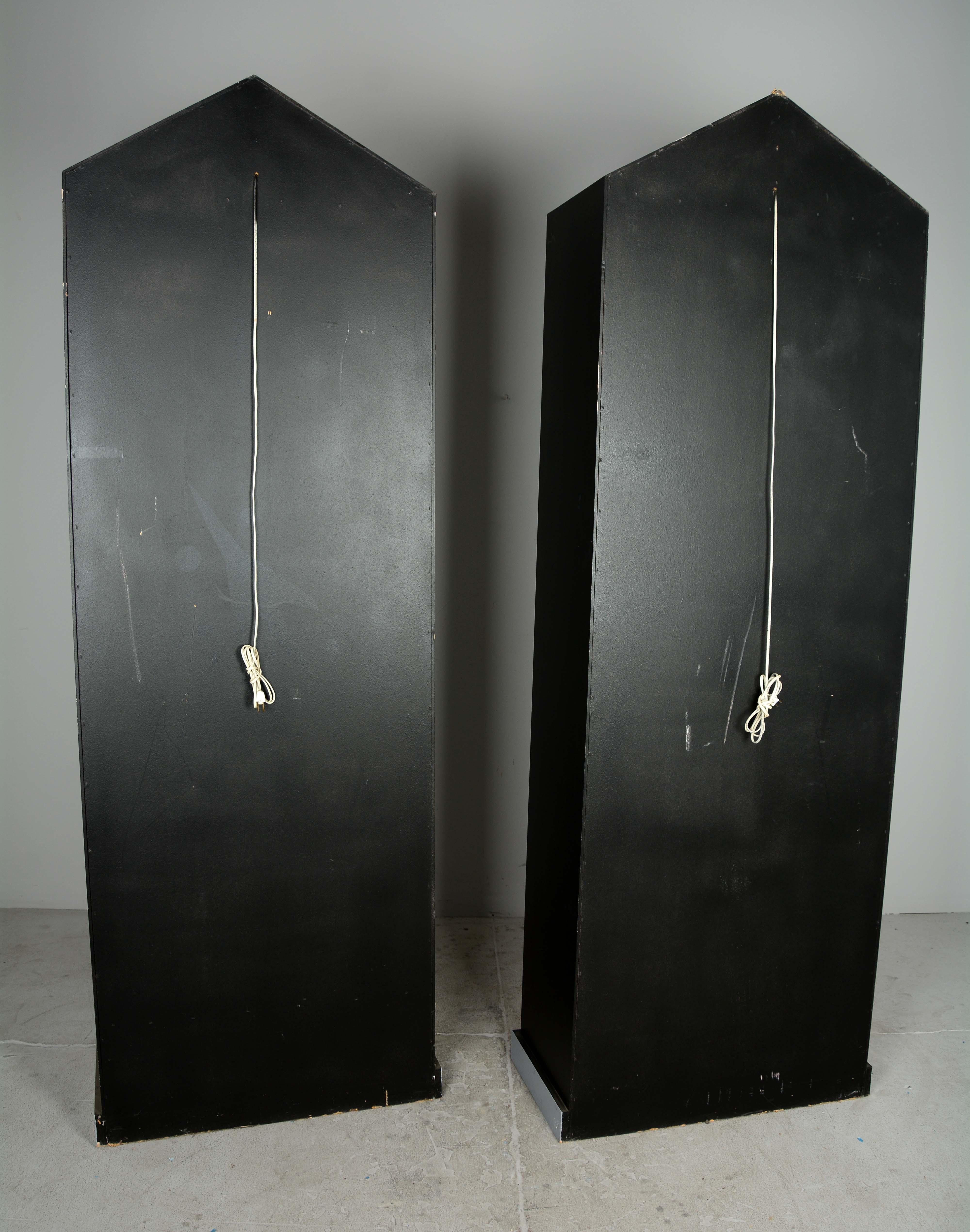 Lot Detail LOT OF 2 PAIR OF LARGE BLACK LIGHTED DISPLAY