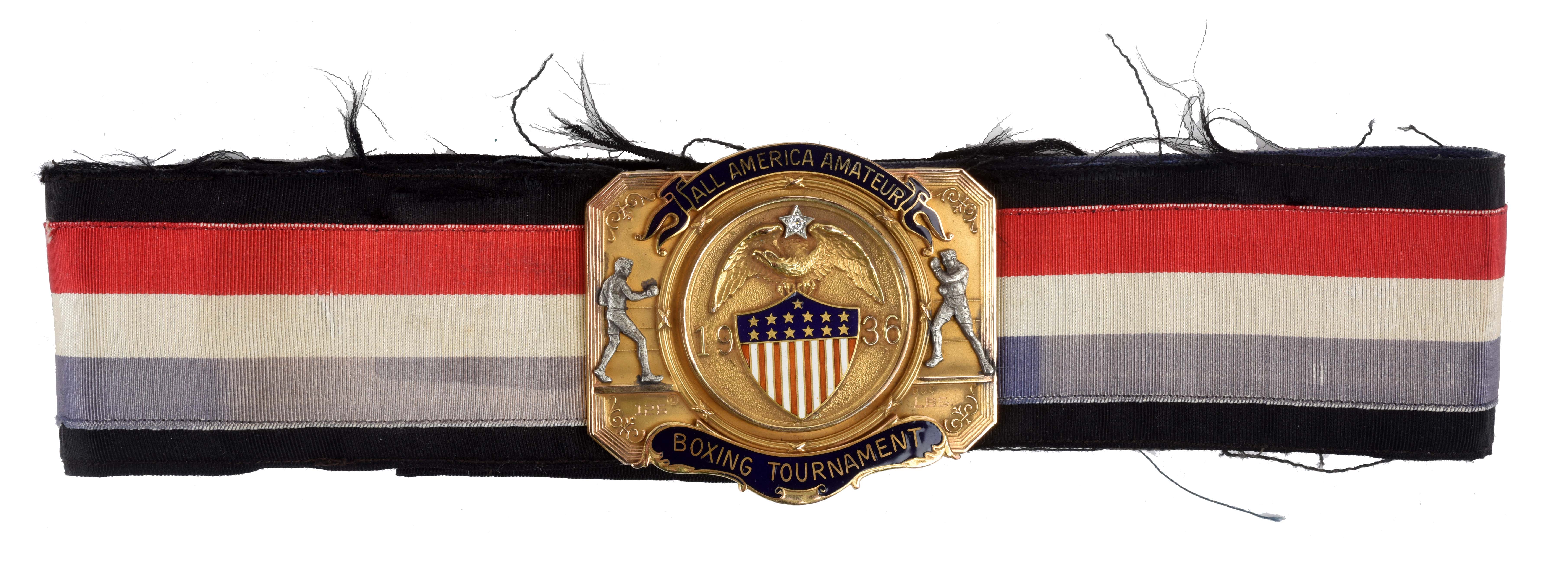 Lot Detail 1936 ALL AMERICAN AMATUER BOXING TOURNAMENT BELT.