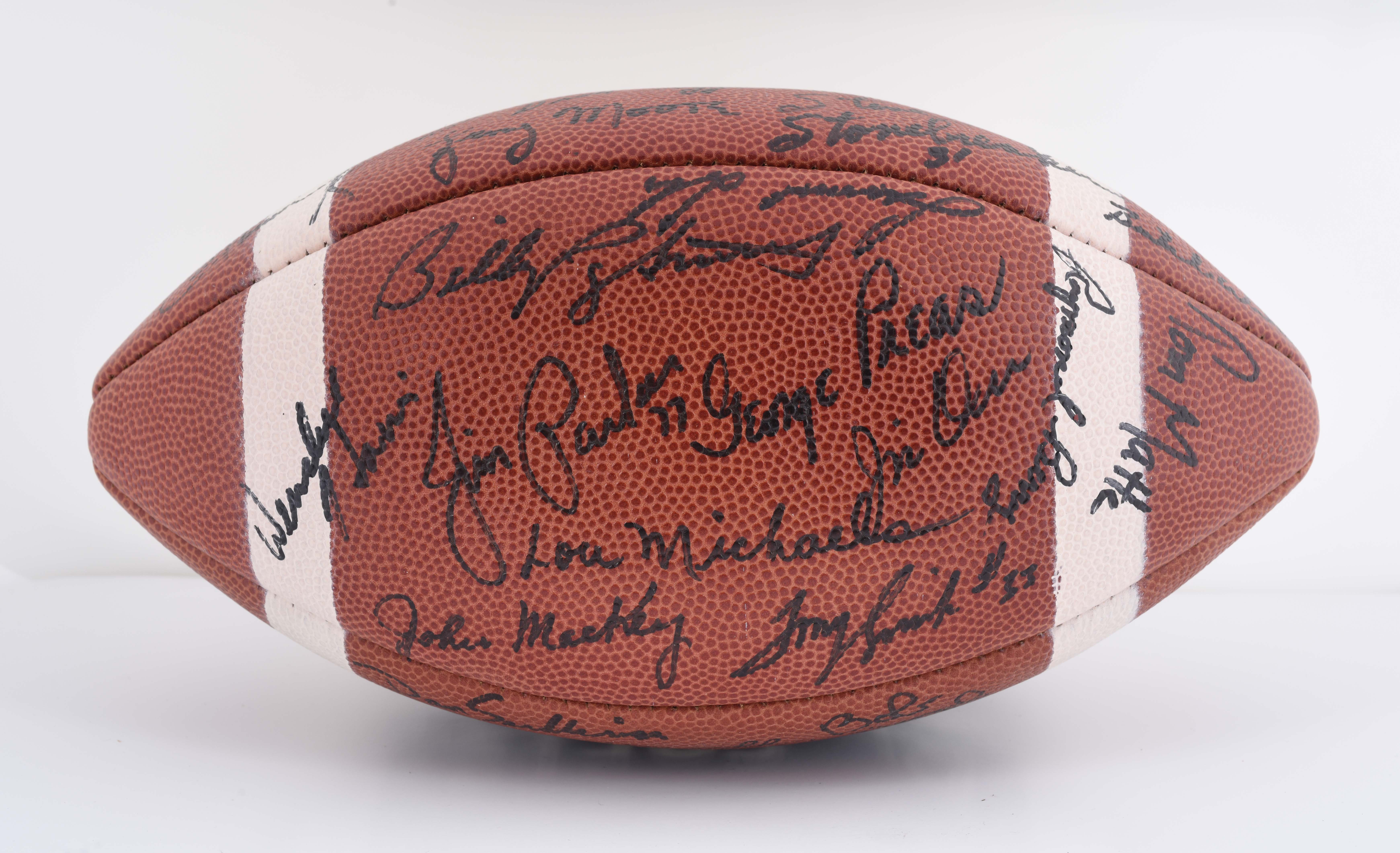 Lot Detail 1965 BALTIMORE COLTS TEAM SIGNED FOOTBALL.