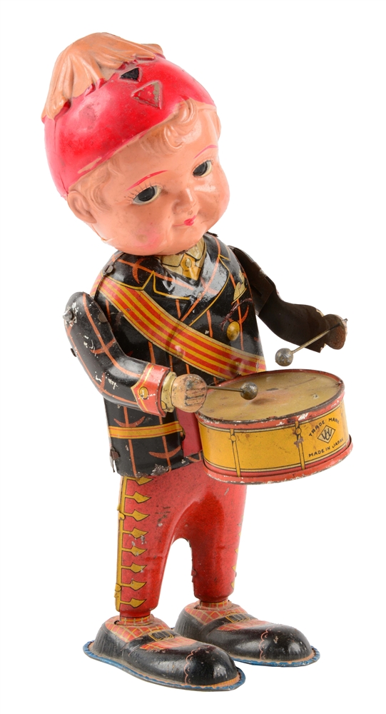 Lot Detail PREWAR JAPANESE TIN LITHO WIND UP DRUMMER BOY.