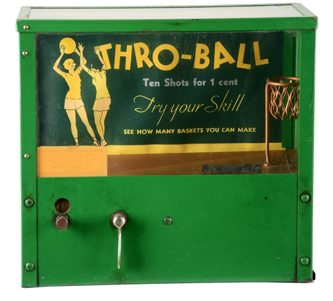 Lot Detail 1¢ BAFFLE BALL INC. THROBALL ARCADE GAME.