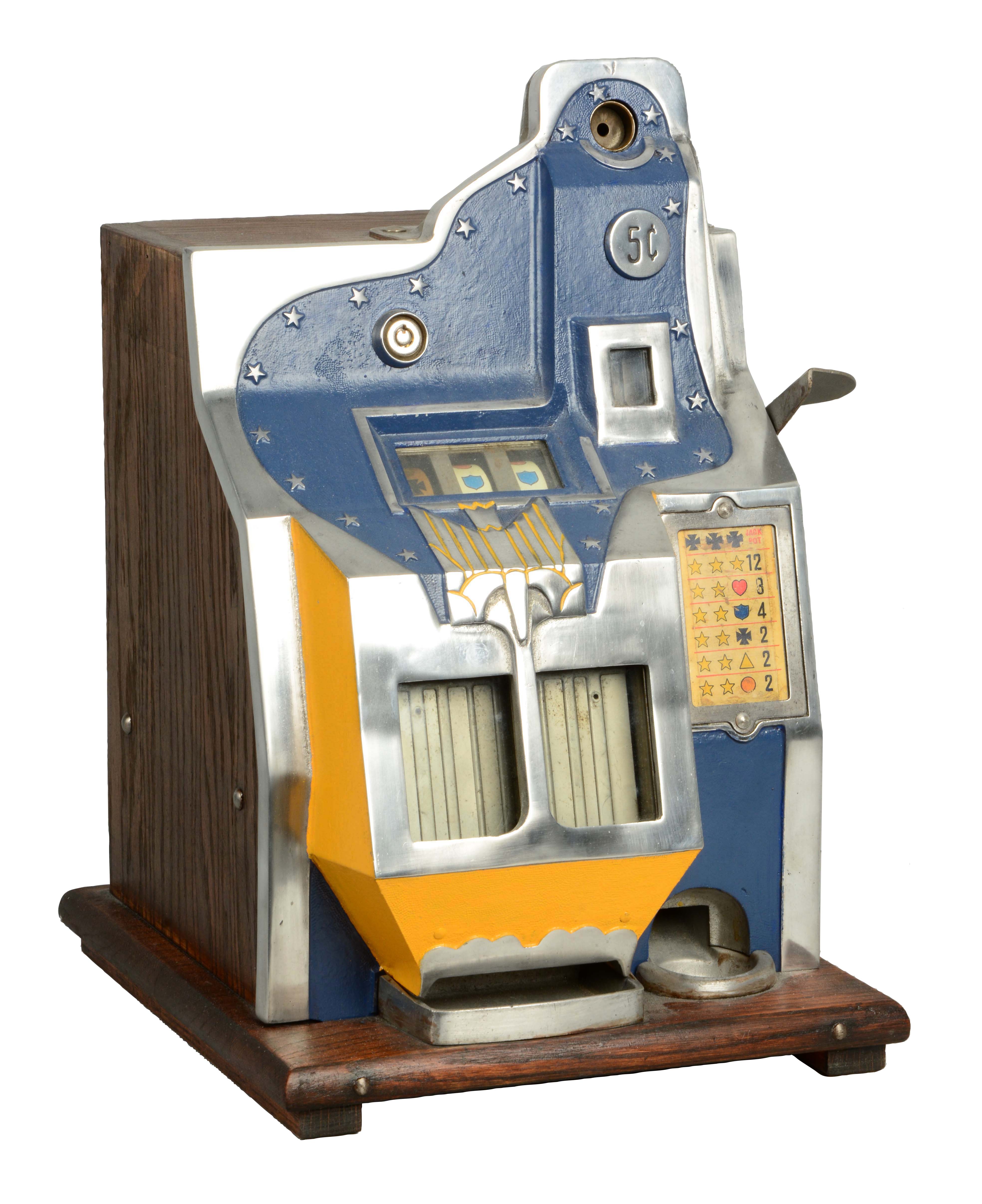 Lot Detail **5¢ MILLS Q.T. FIREBIRD SLOT MACHINE.