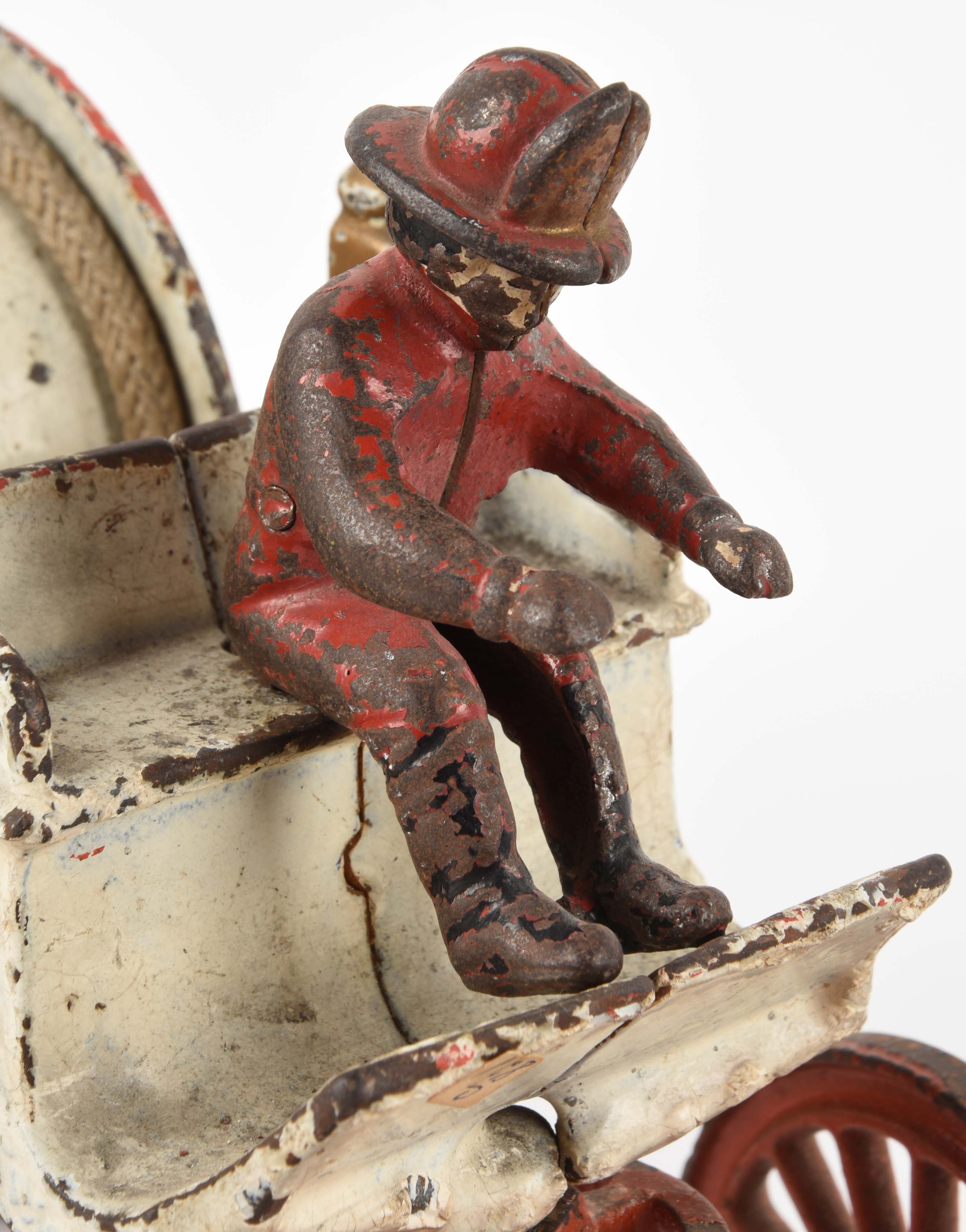 Lot Detail CAST IRON AMERICANMADE HOSE REEL FIRE WAGON.