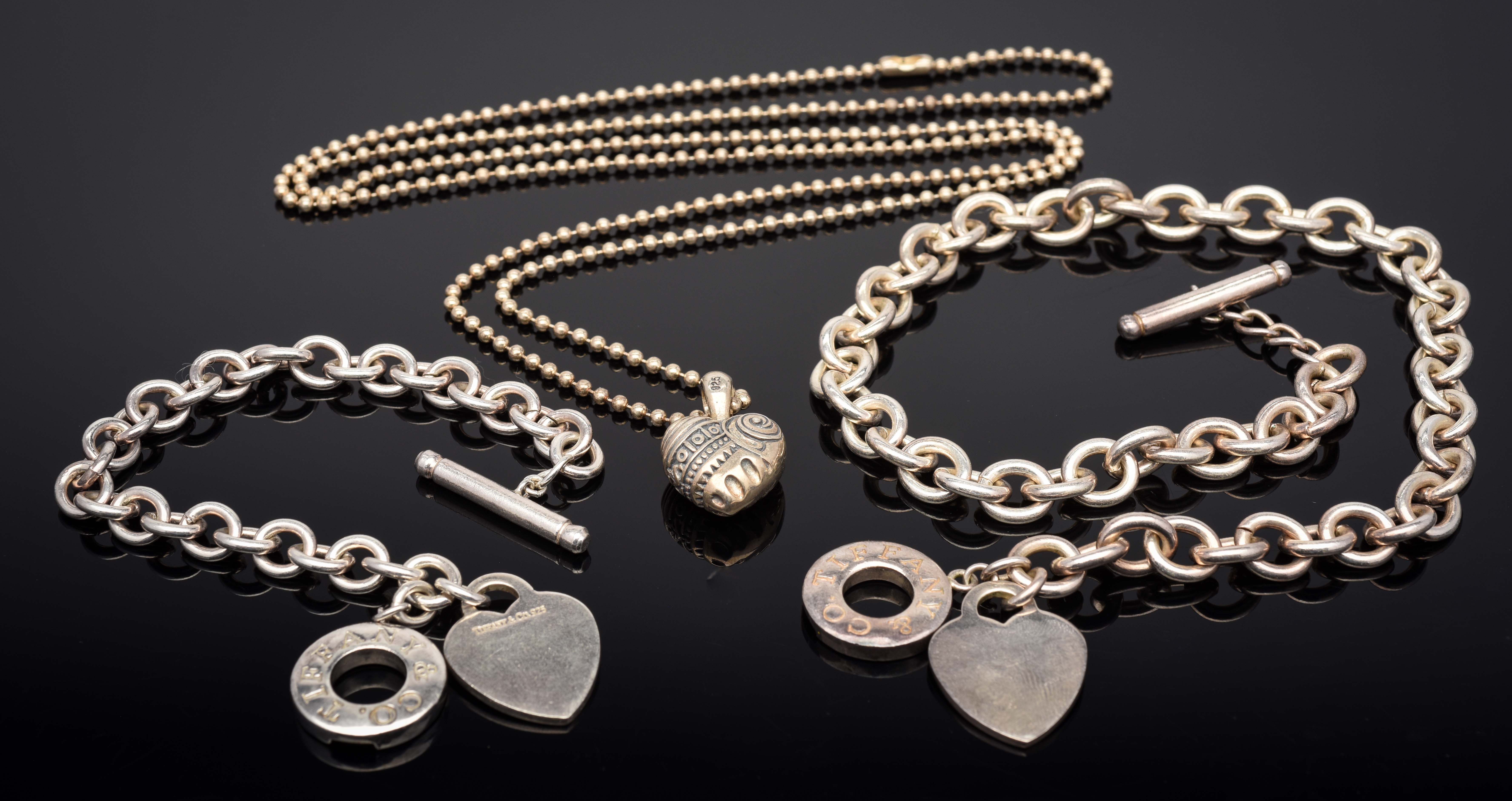 Lot Detail LOT OF 3 STERLING SILVER JEWELRY PIECES.