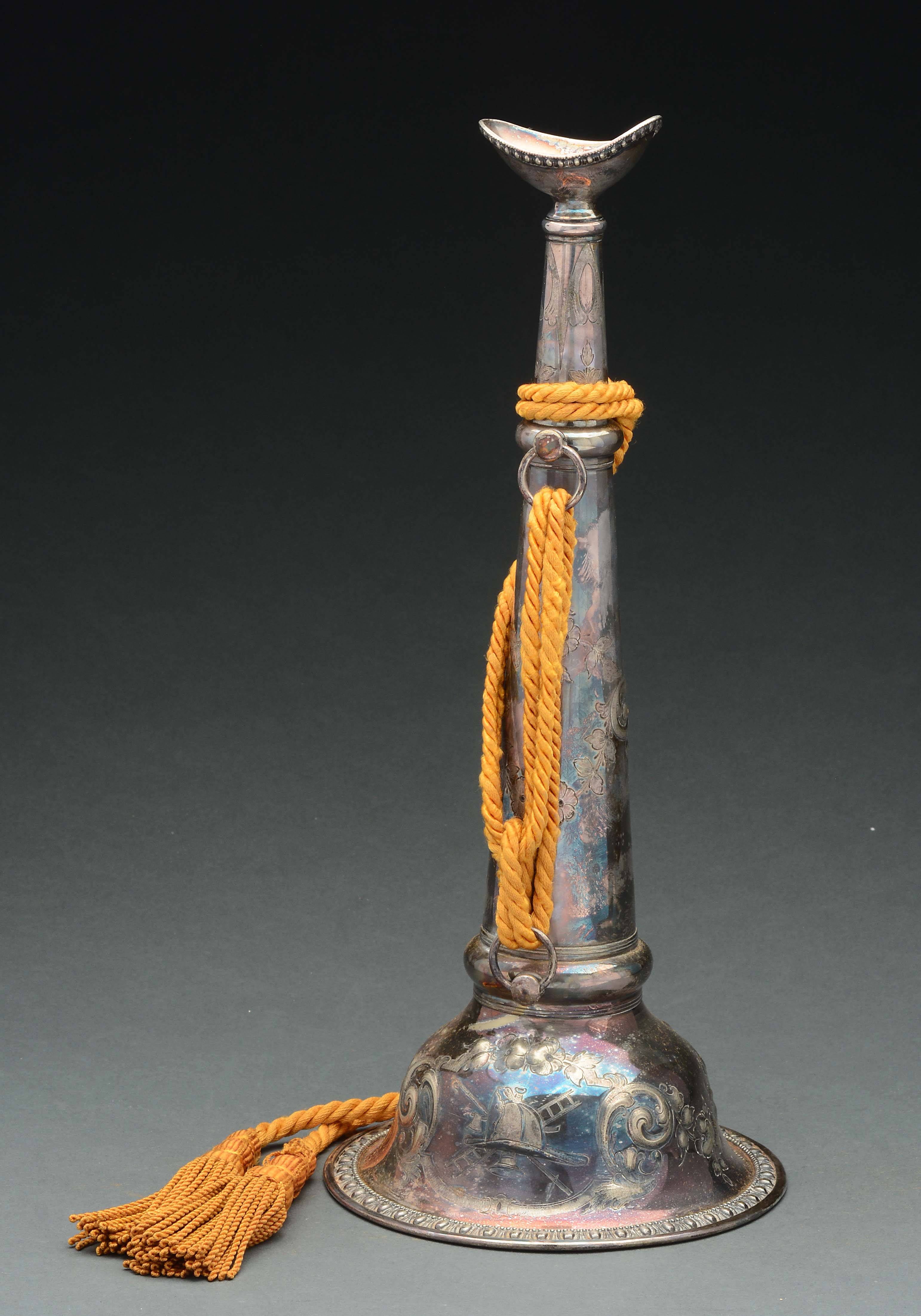 Lot Detail SILVER PLATED FIREMAN'S SPEAKING TRUMPET.