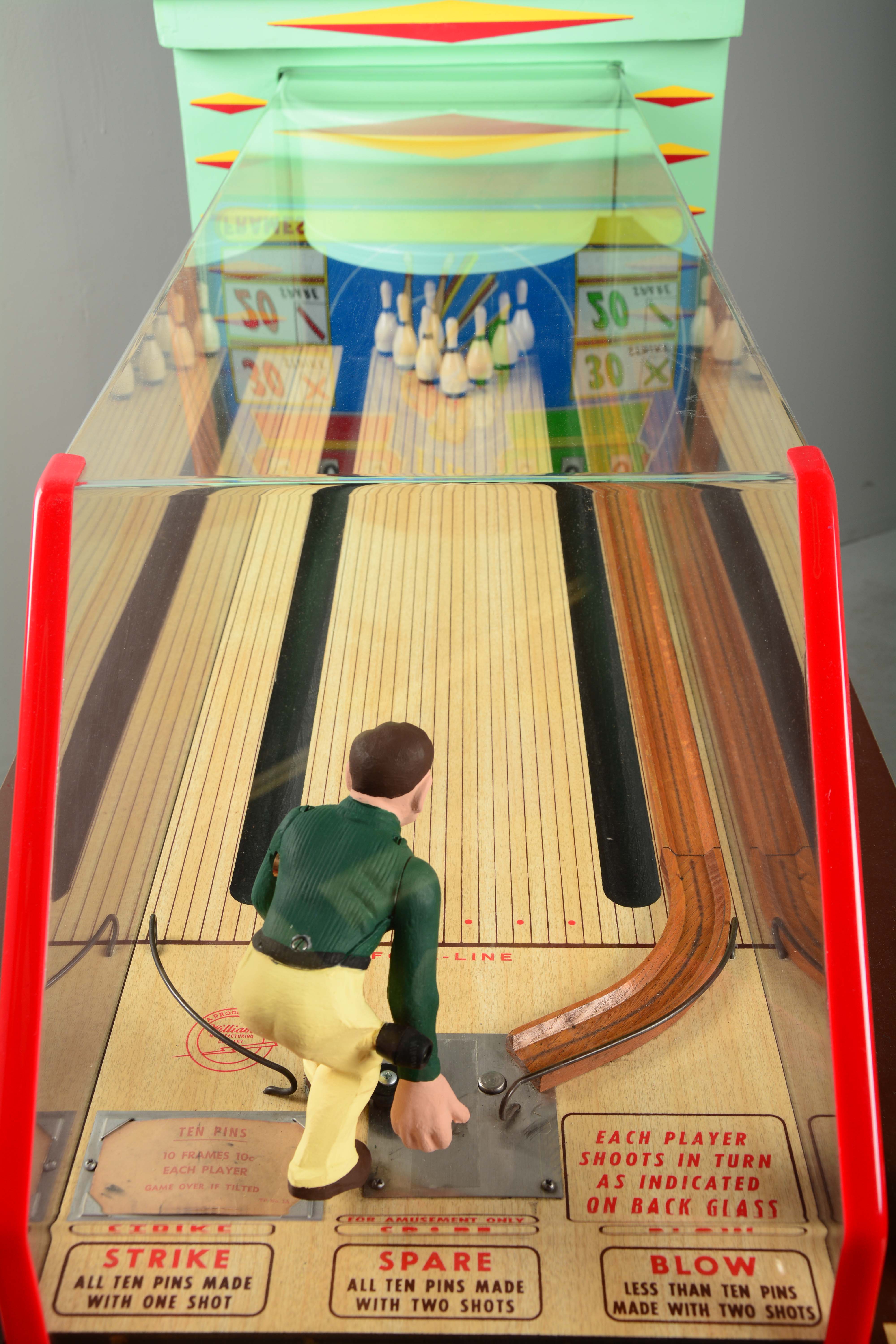 Lot Detail 5¢ WILLIAMS TEN PINS BOWLING ARCADE MACHINE.