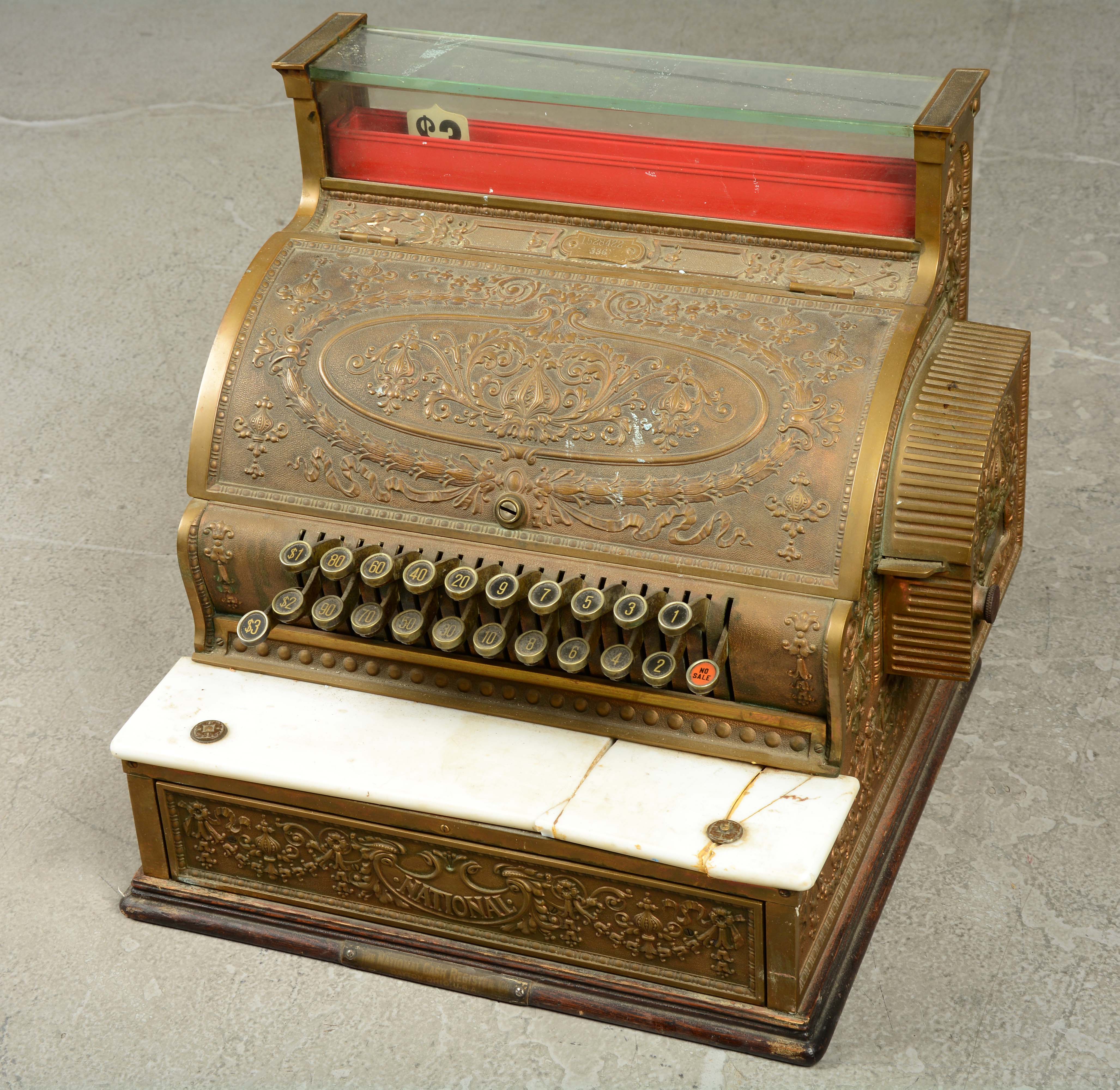 Lot Detail BRASS MODEL 336 NATIONAL CASH REGISTER.