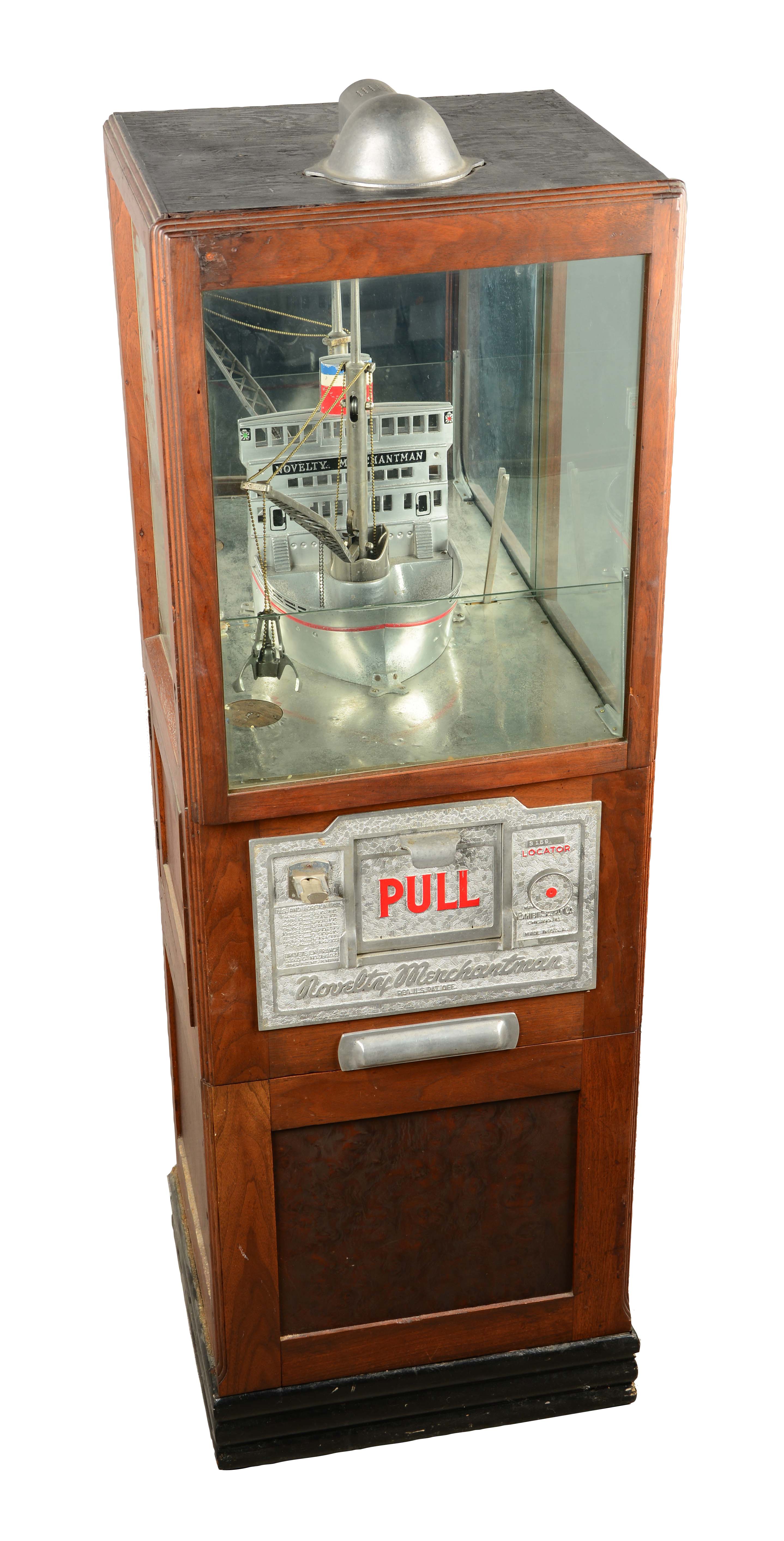 Lot Detail 10¢ EXHIBIT SUPPLY CO. NOVELTY MERCHANTMAN STREAMLINE ARCADE DIGGER.