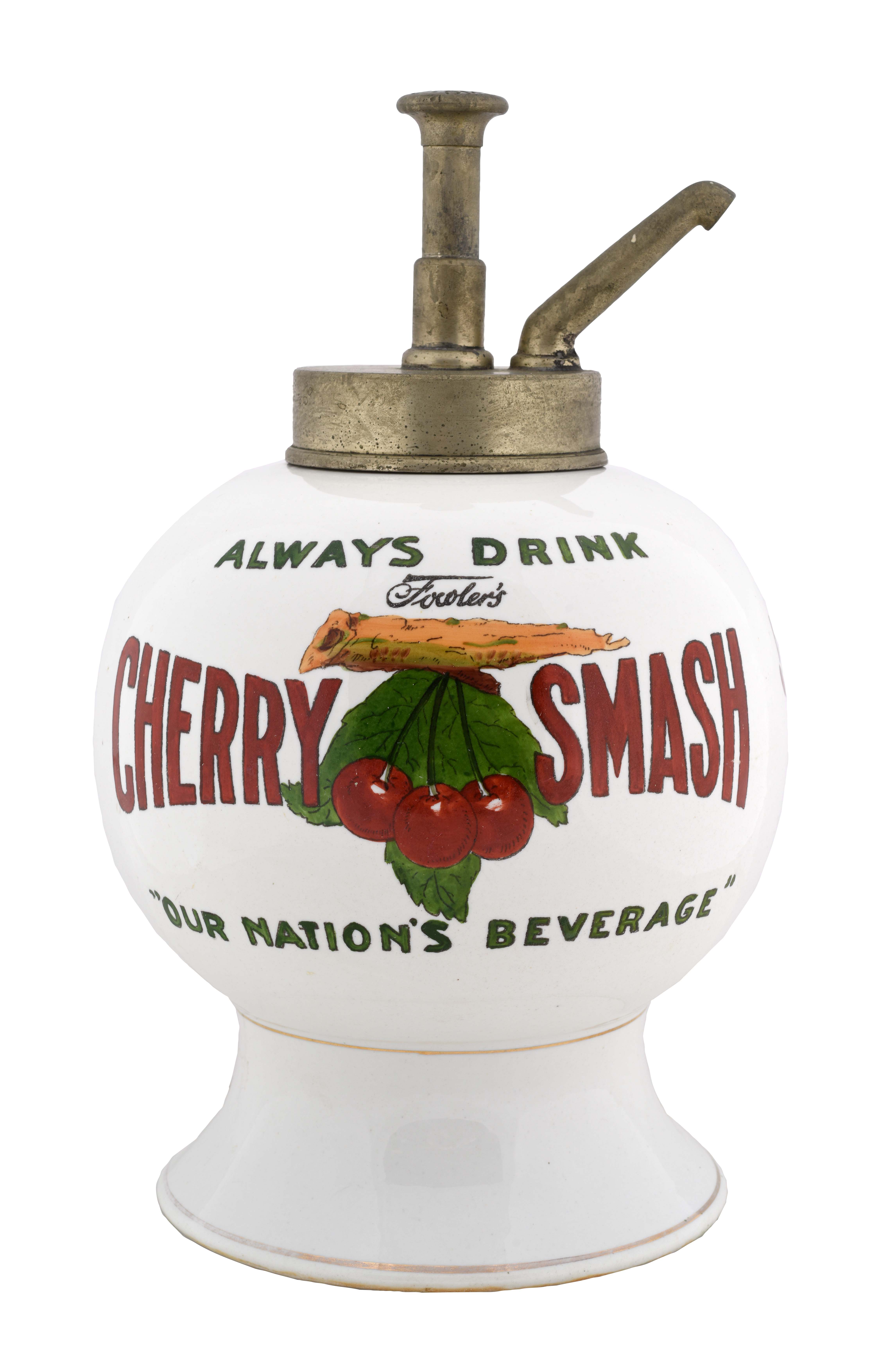 Lot Detail CHERRY SMASH SYRUP DISPENSER.
