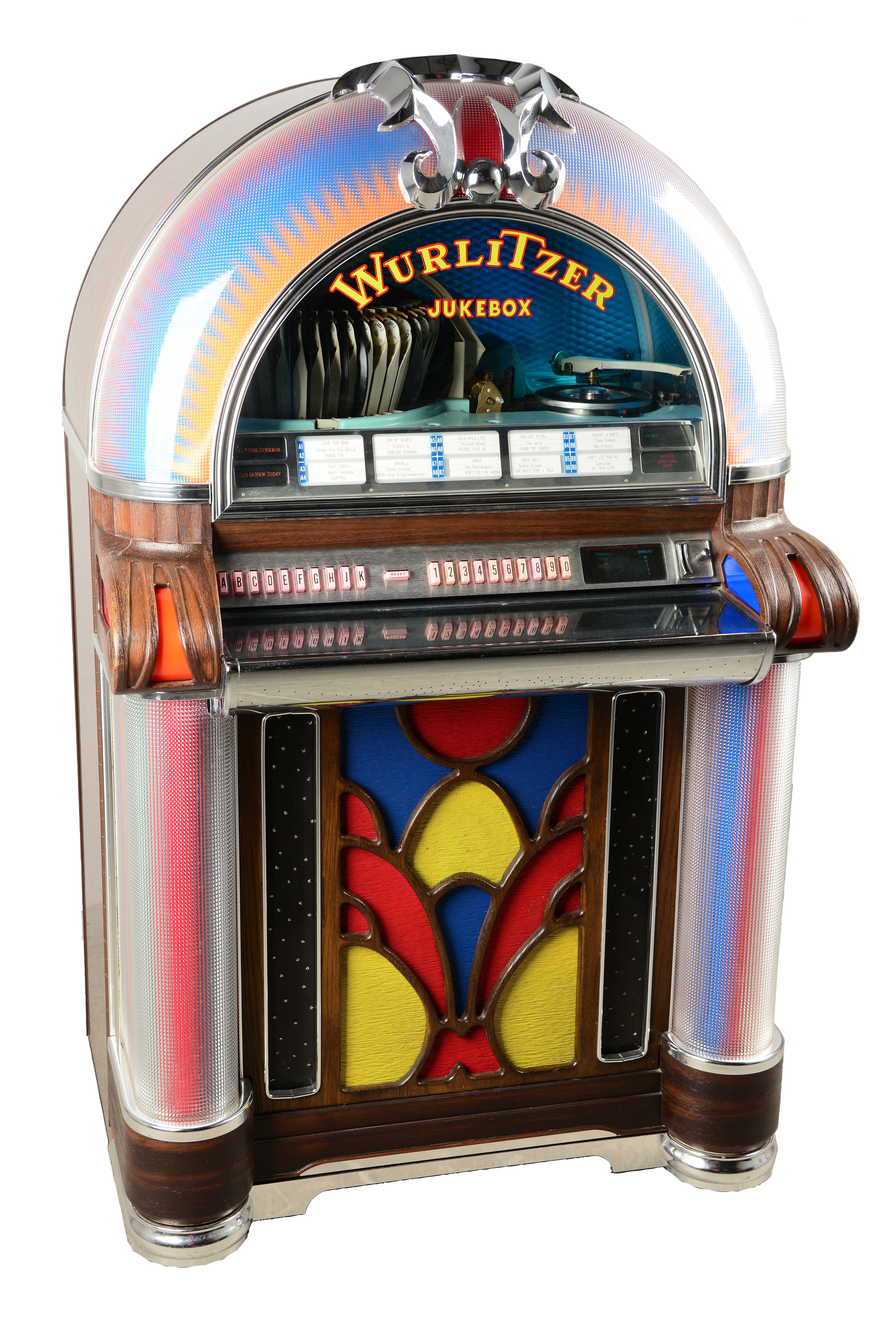 Lot Detail MULTICOIN OPERATED WURLITZER MODEL 1050 JUKEBOX.