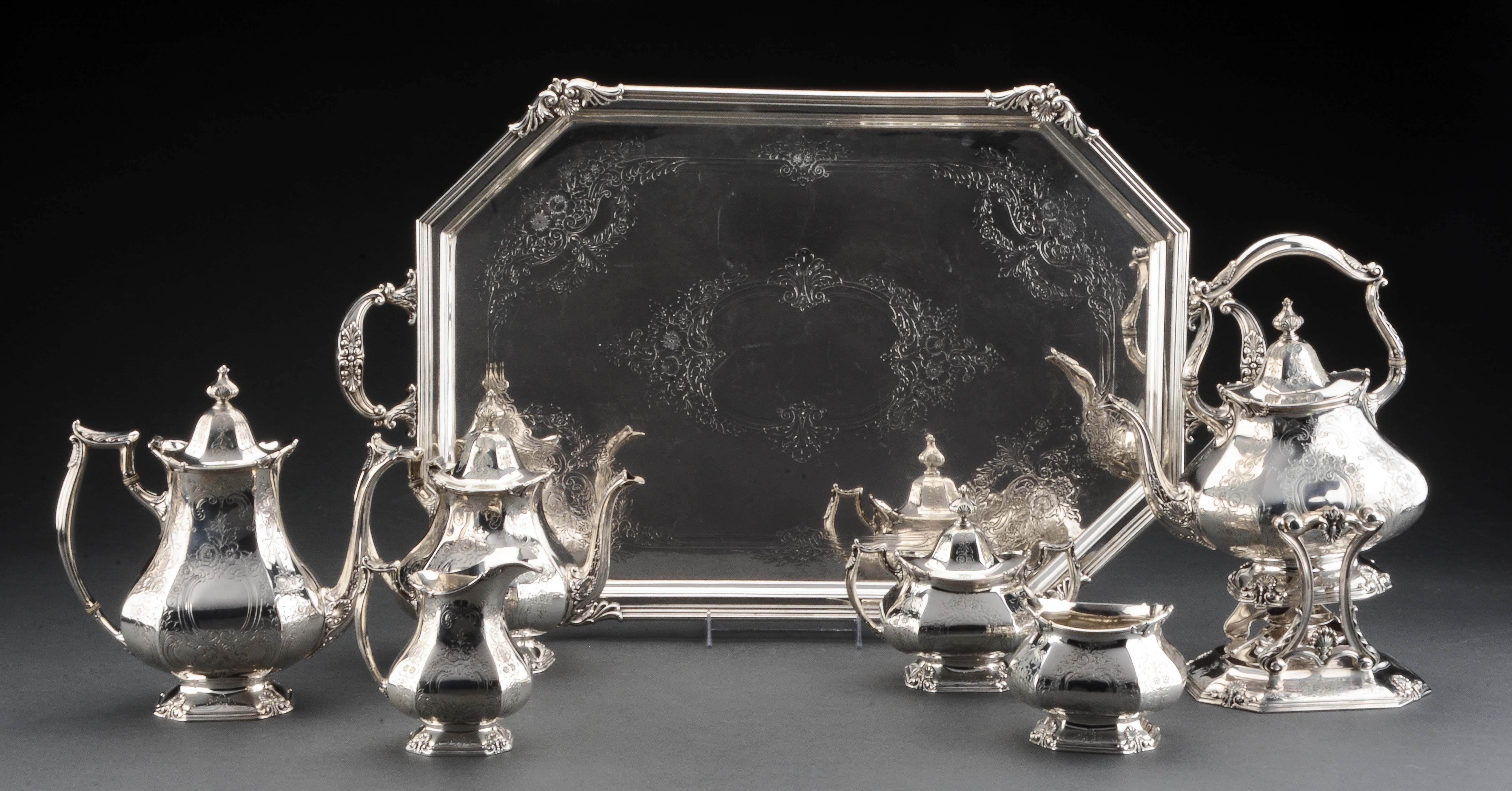 Lot Detail AMERICAN STERLING SIX PIECE TEA & COFFEE SERVICE WITH A