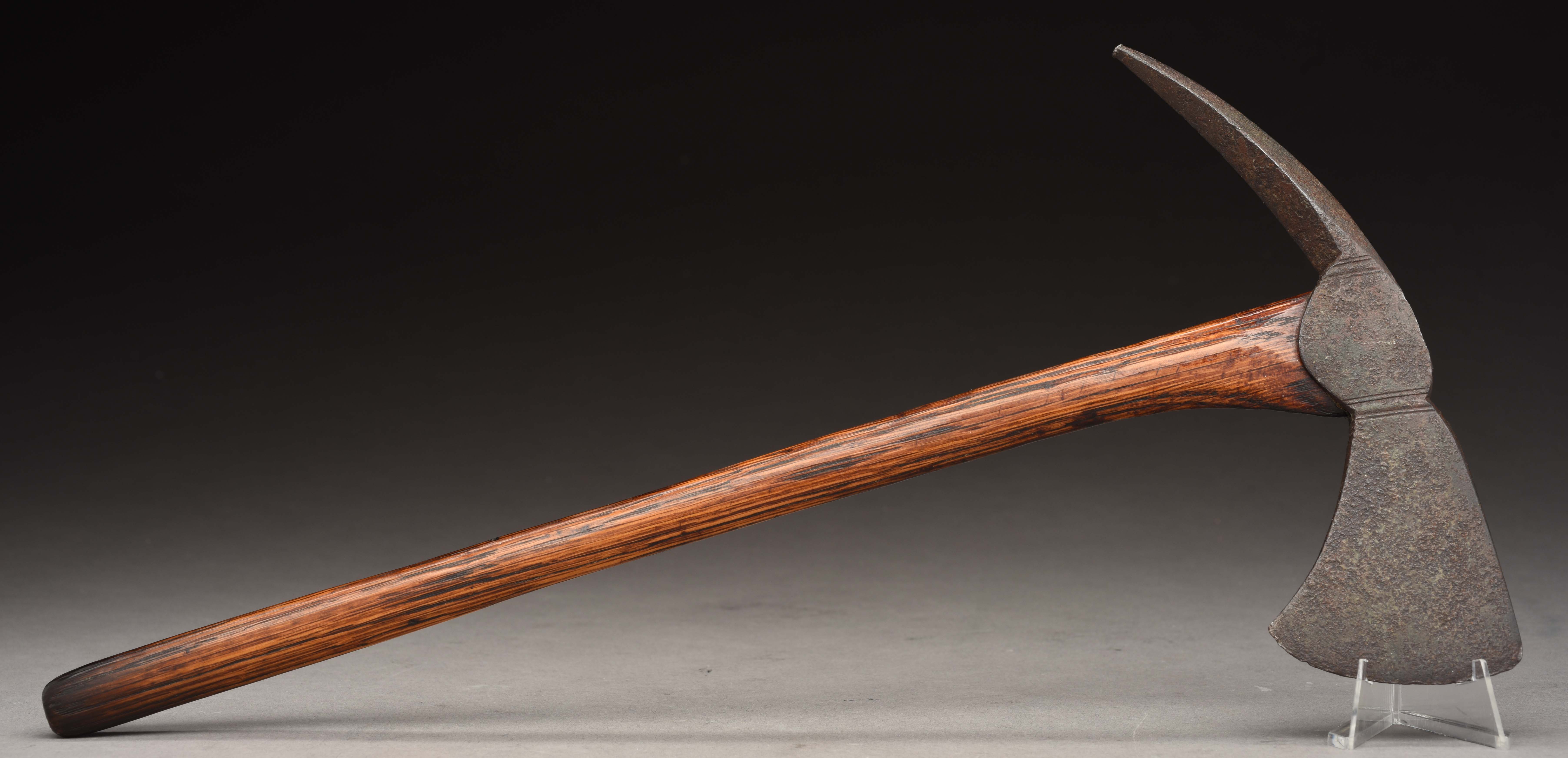 Lot Detail 18TH CENTURY SPIKE TOMAHAWK WITH HAFT.