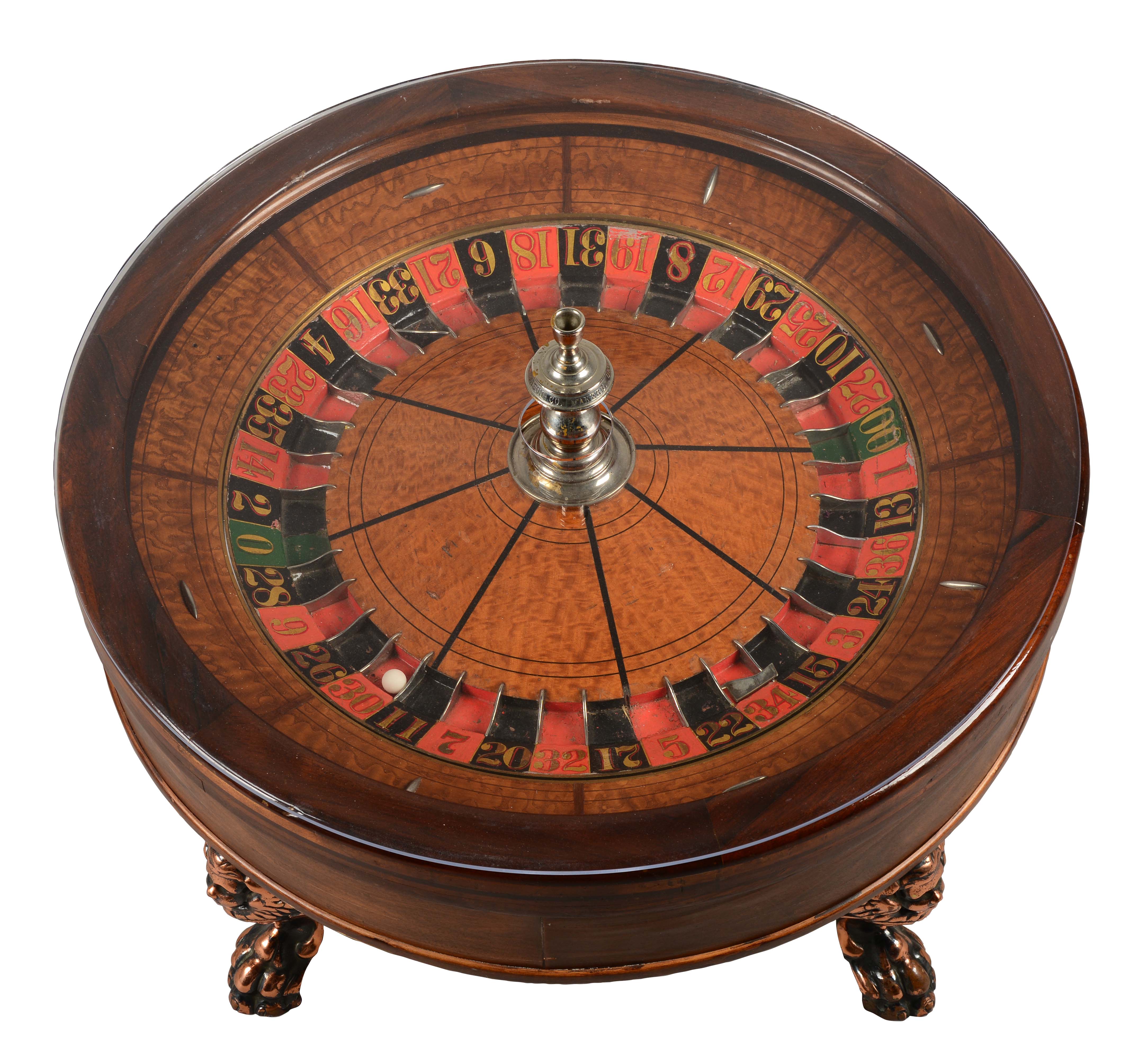 Lot Detail MASON CO. ROULETTE WHEEL TABLE.