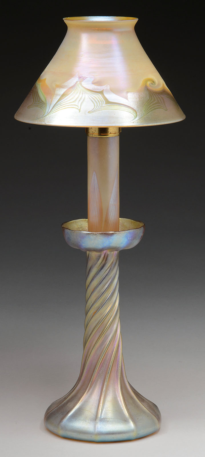 Lot Detail TIFFANY CANDLE LAMP