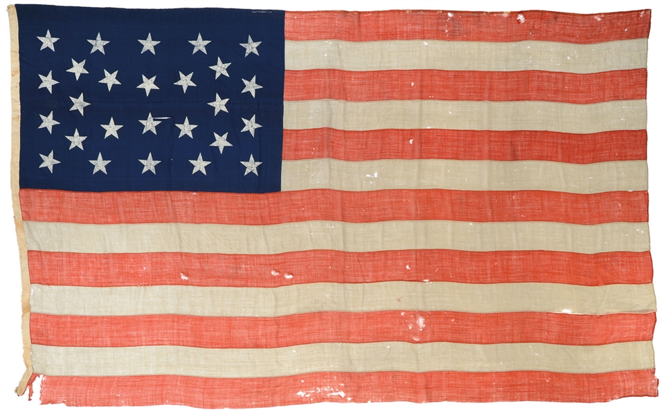 Lot Detail 26 STAR AMERICAN FLAG THOUGHT TO HAVE FLOWN OVER THE