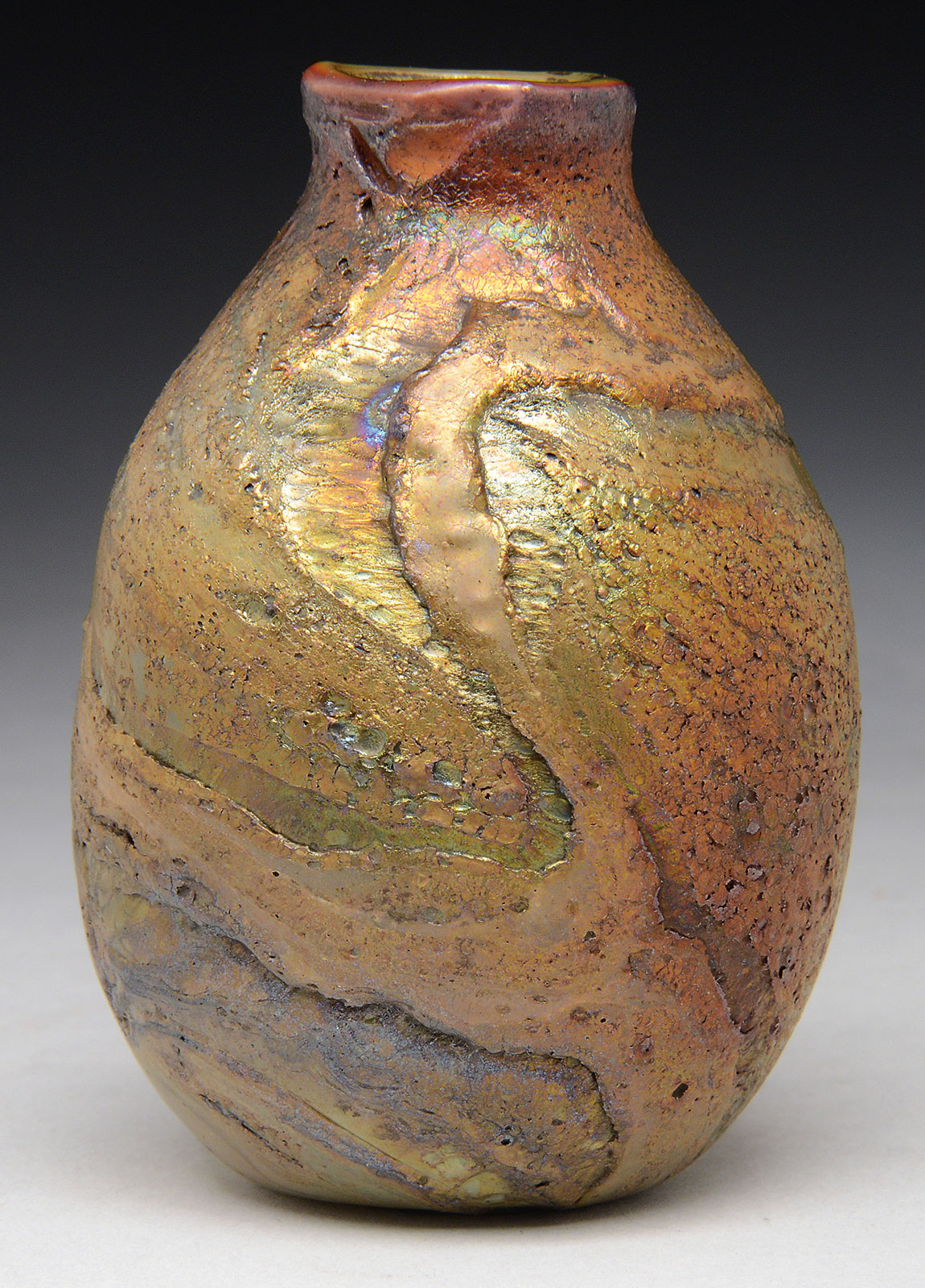 Lot Detail TIFFANY FAVRILE CYPRIOTE LAVA VASE.