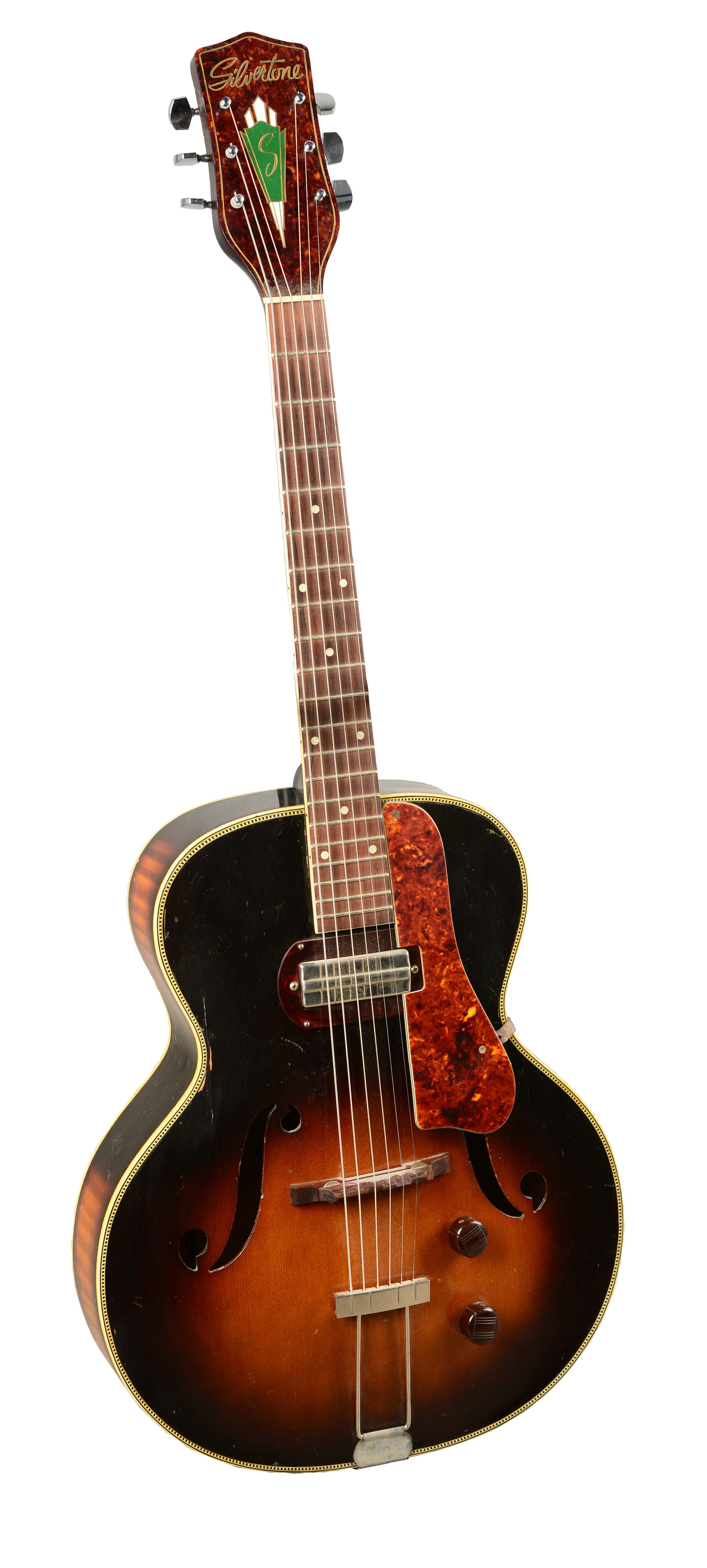 Lot Detail SILVERTONE ACOUSTICELECTRIC GUITAR.