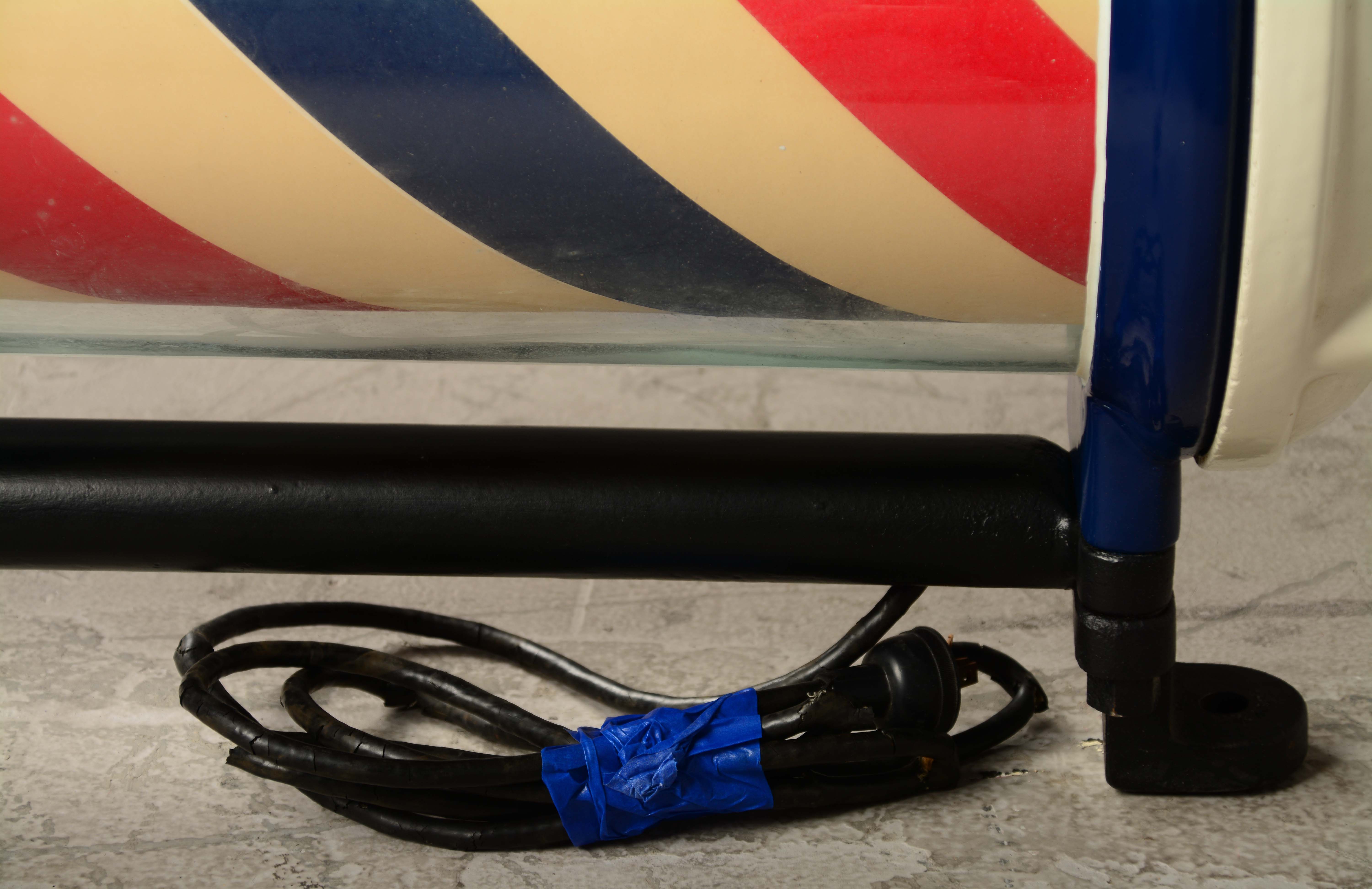 Lot Detail BEARDSLEY WALL MOUNT BARBER POLE.