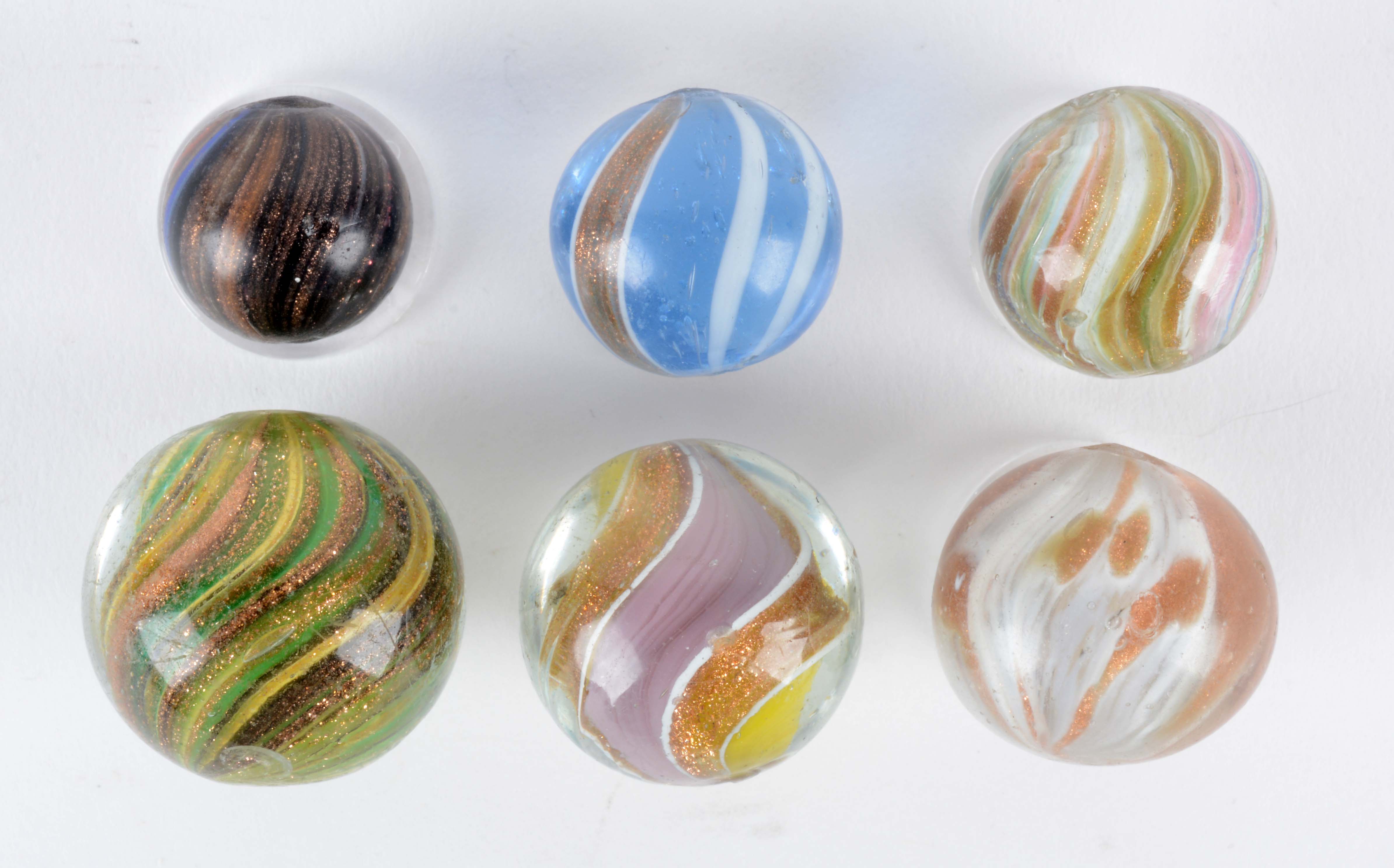 Lot Detail LOT OF 6 LUTZ MARBLES.