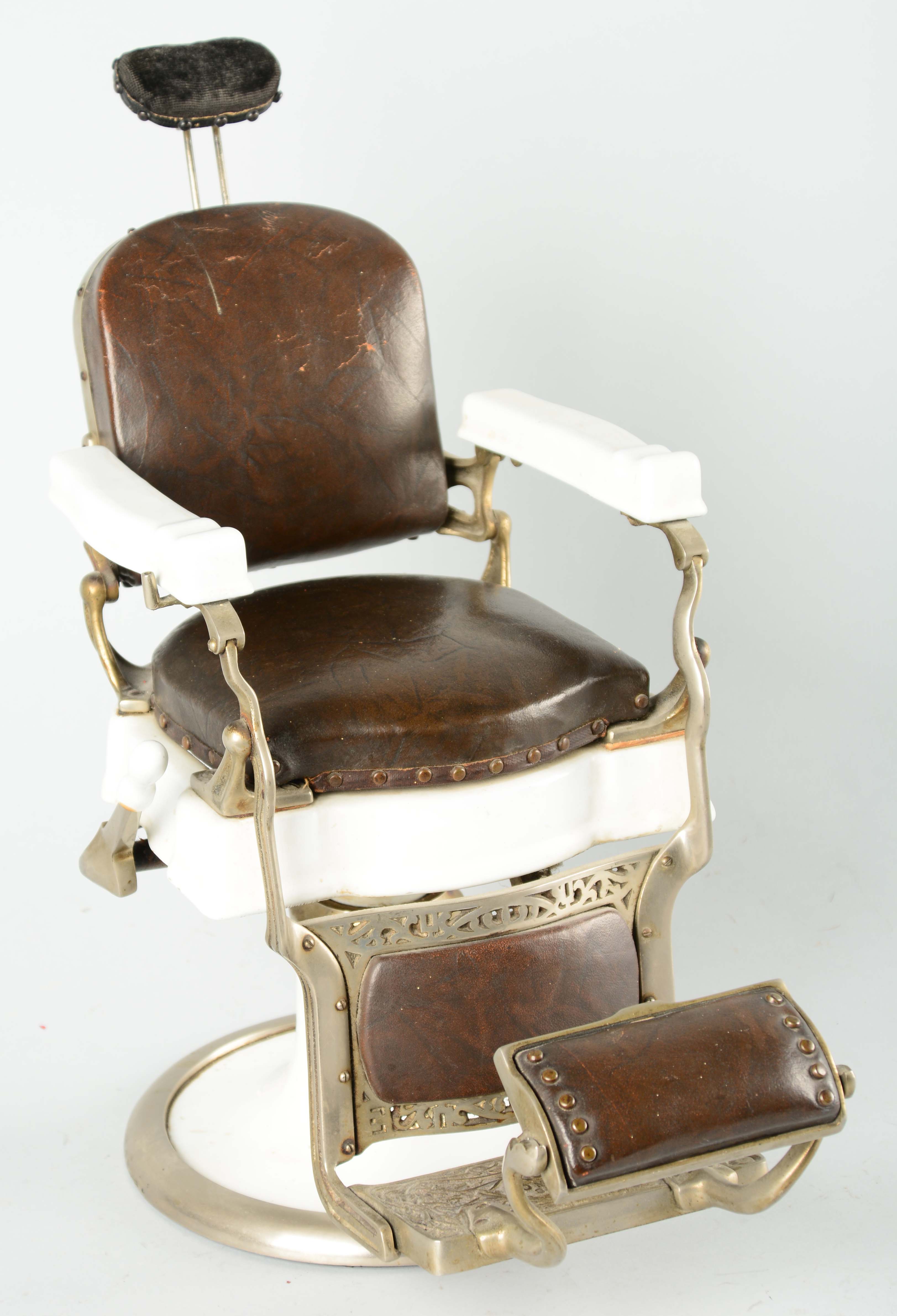 Lot Detail SALESMAN SAMPLE KOKEN BARBER CHAIR.