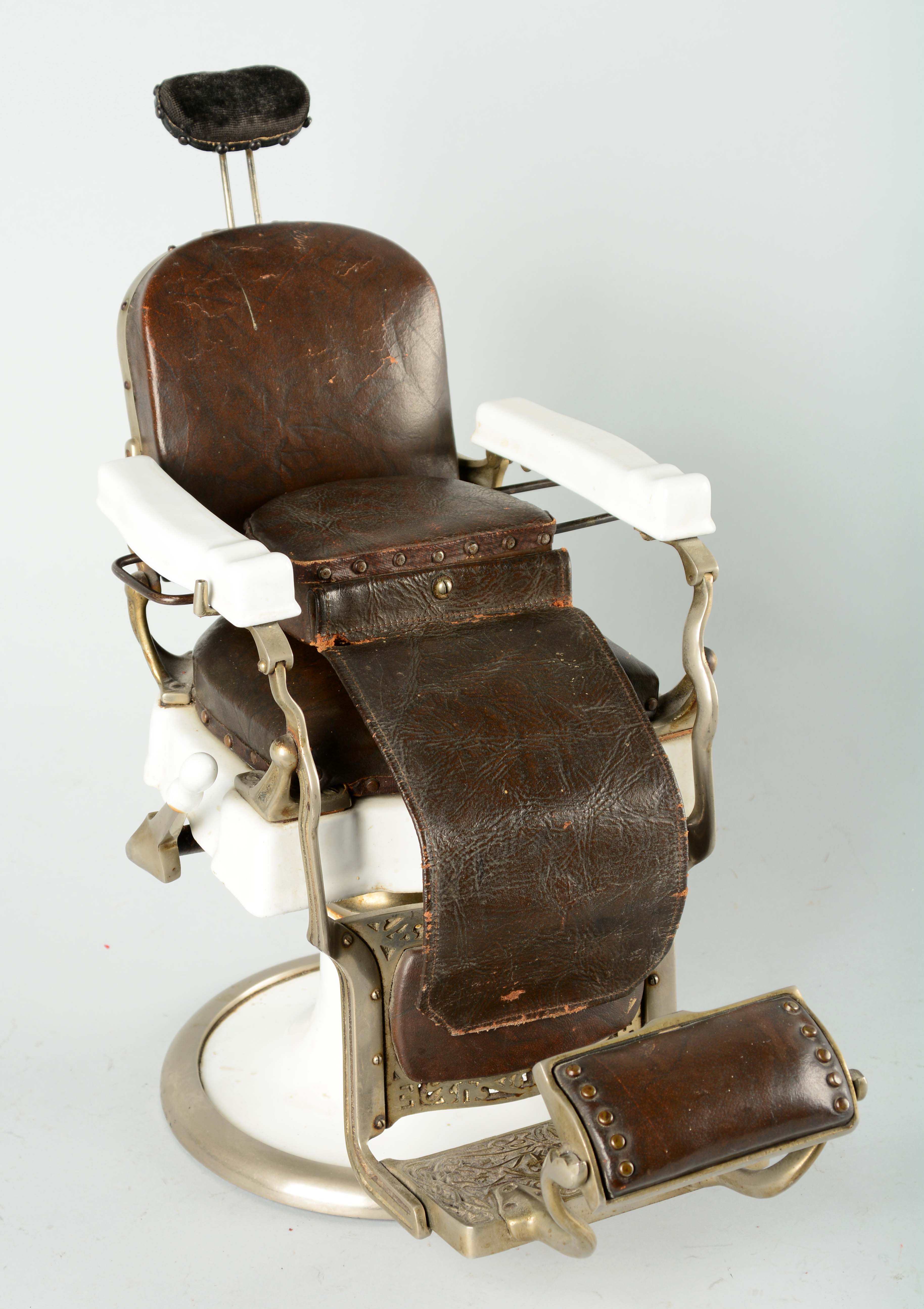 Lot Detail SALESMAN SAMPLE KOKEN BARBER CHAIR.