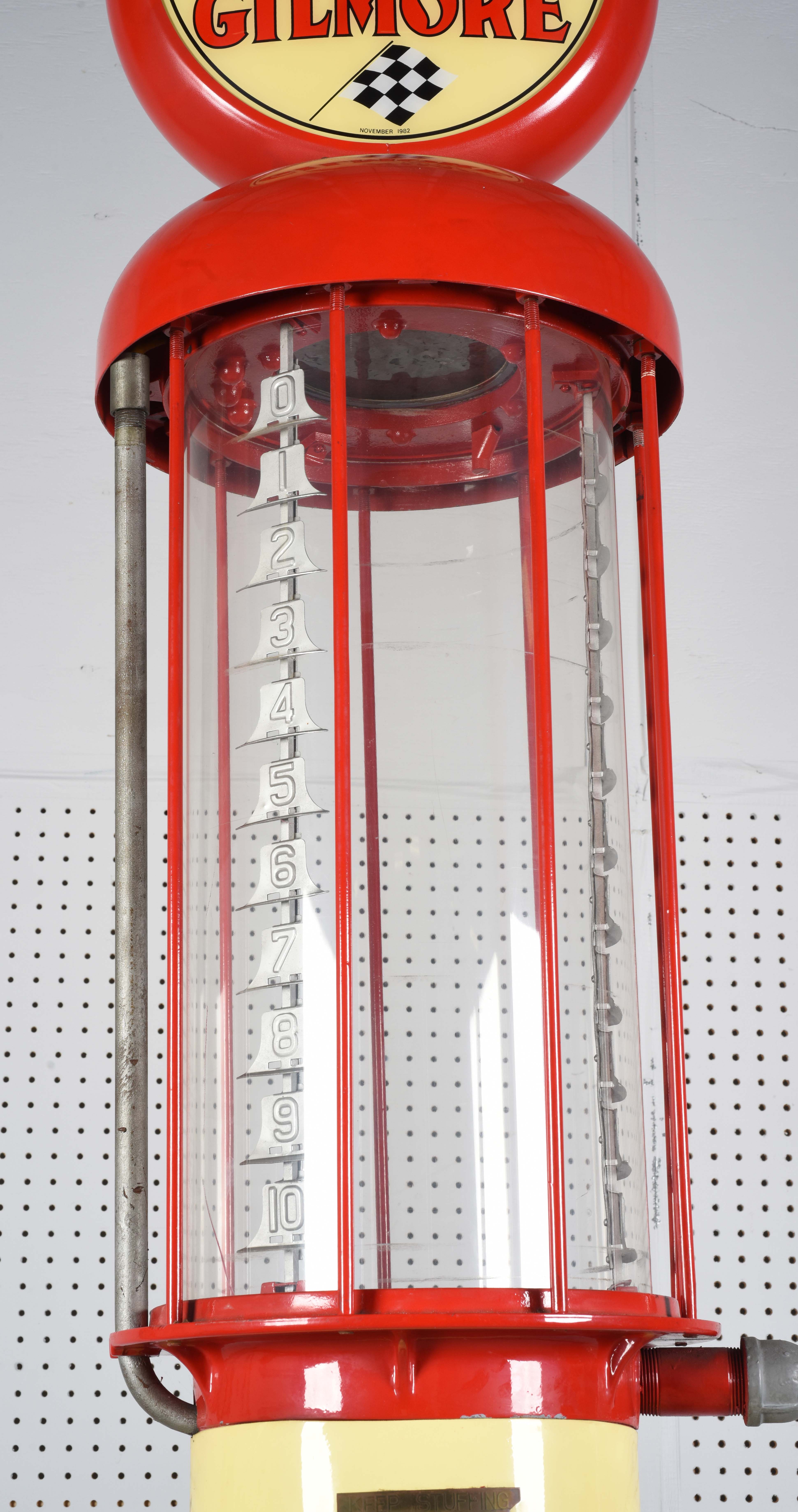 Lot Detail WAYNE 615 VISIBLE GAS PUMP RESTORED IN GILMORE GASOLINE.