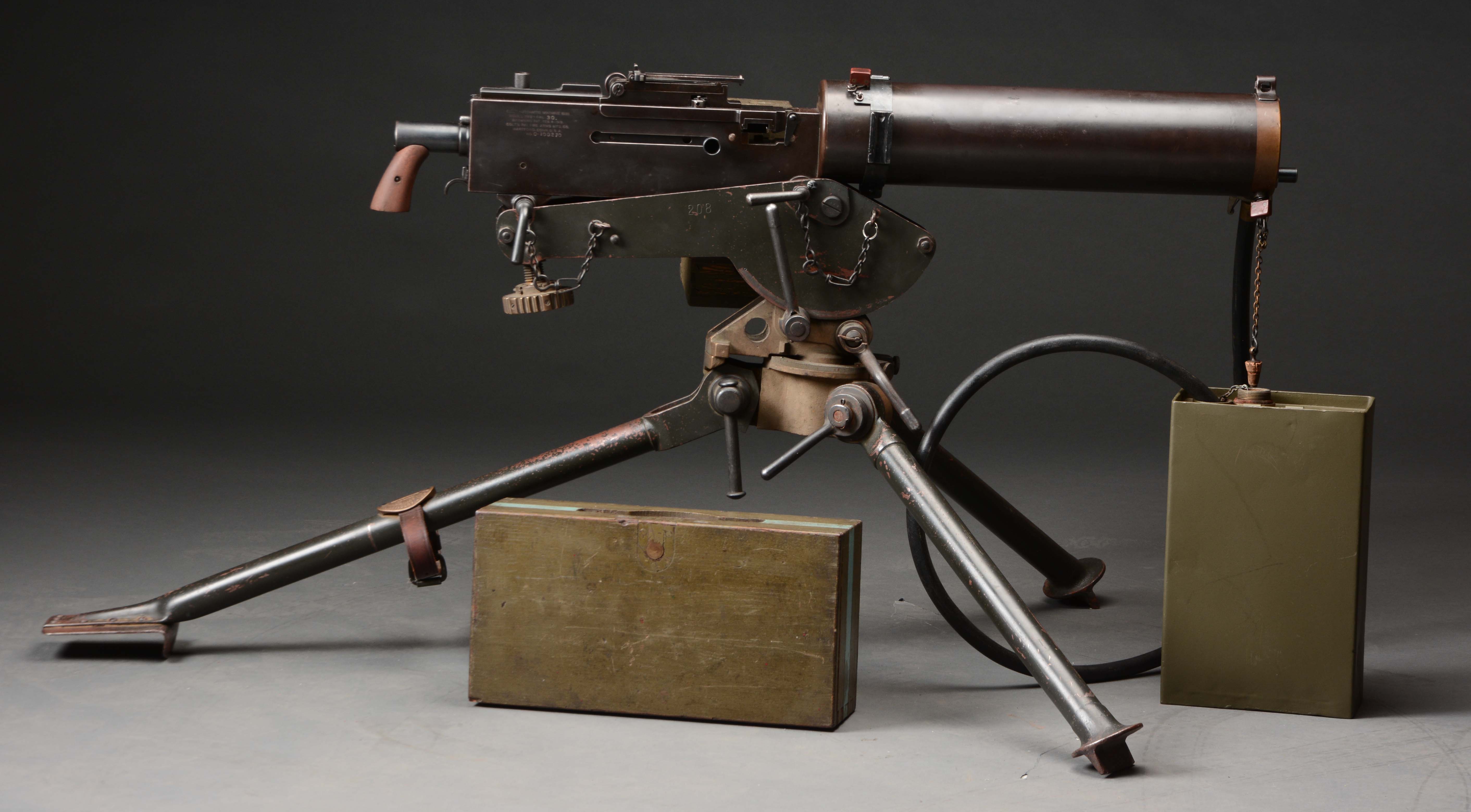 Lot Detail (N) RARE COLT MODEL OF 1919 WATER COOLED MACHINE GUN ON