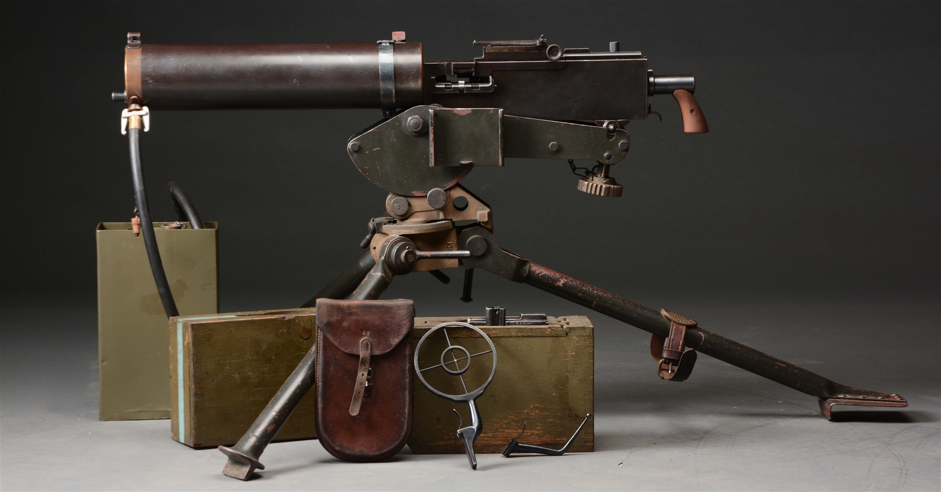 Lot Detail (N) RARE COLT MODEL OF 1919 WATER COOLED MACHINE GUN ON