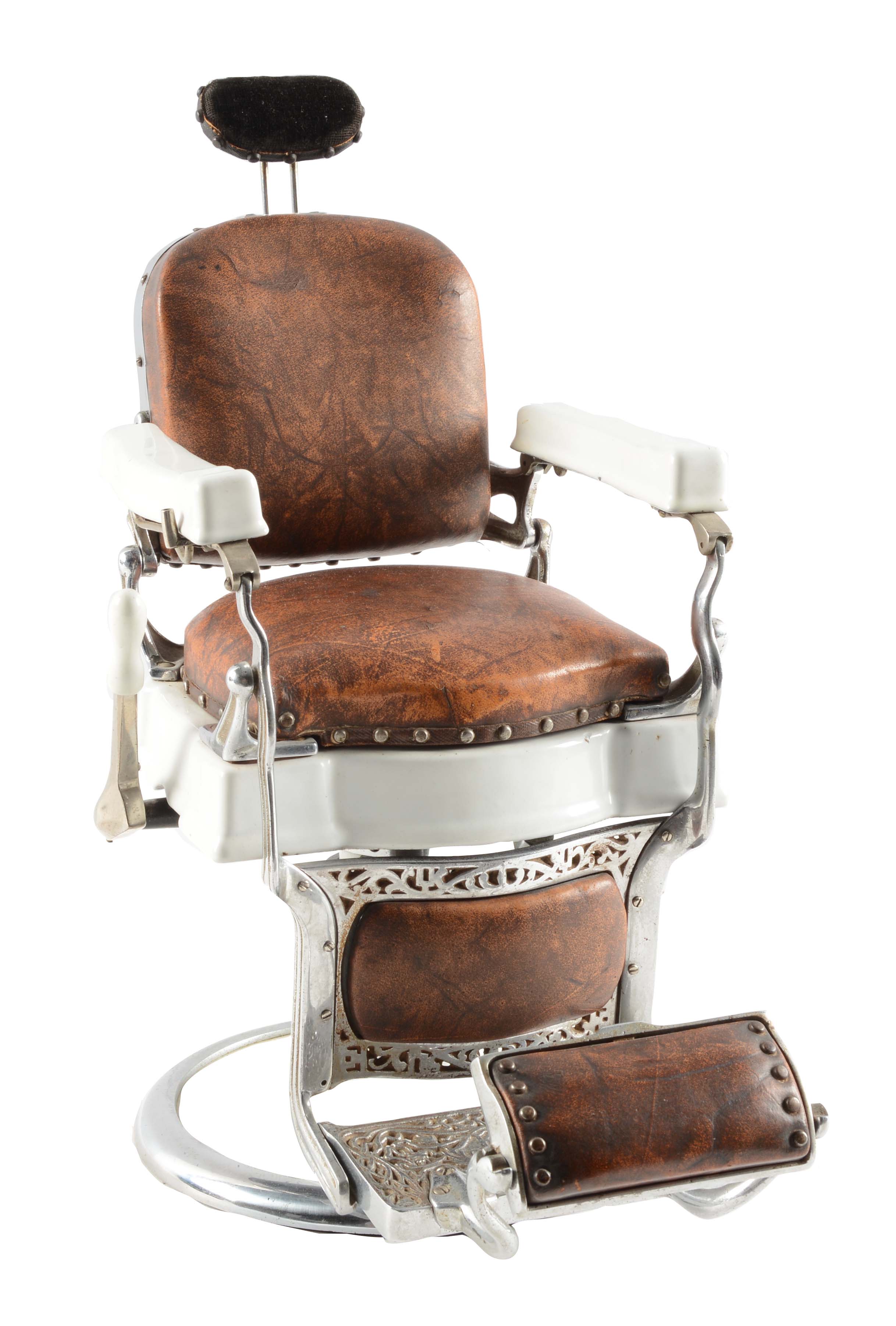 Lot Detail SALESMAN SAMPLE KOKEN BARBER CHAIR.