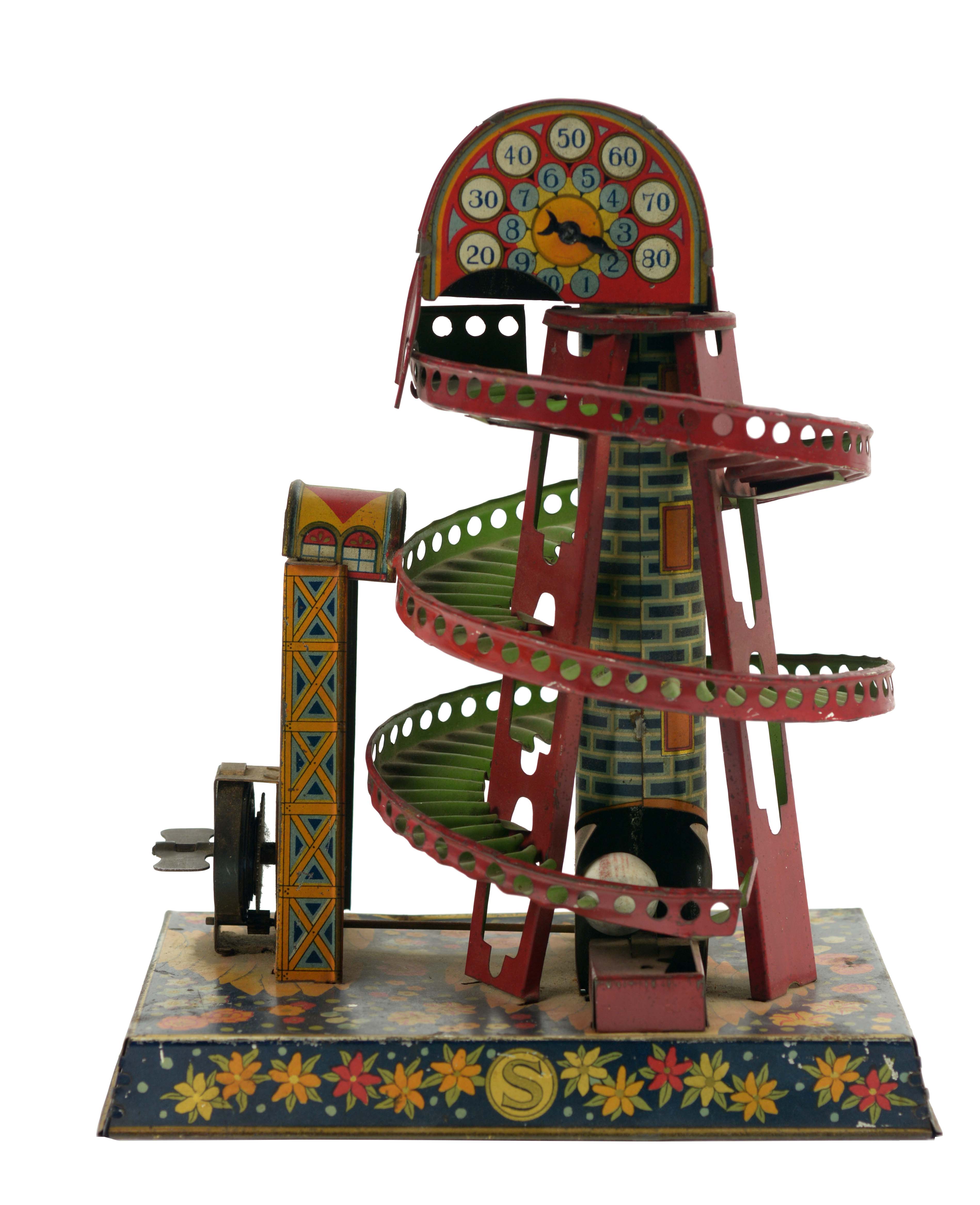 Lot Detail JAPANESE PREWAR TIN LITHO WIND UP BALL TOY.