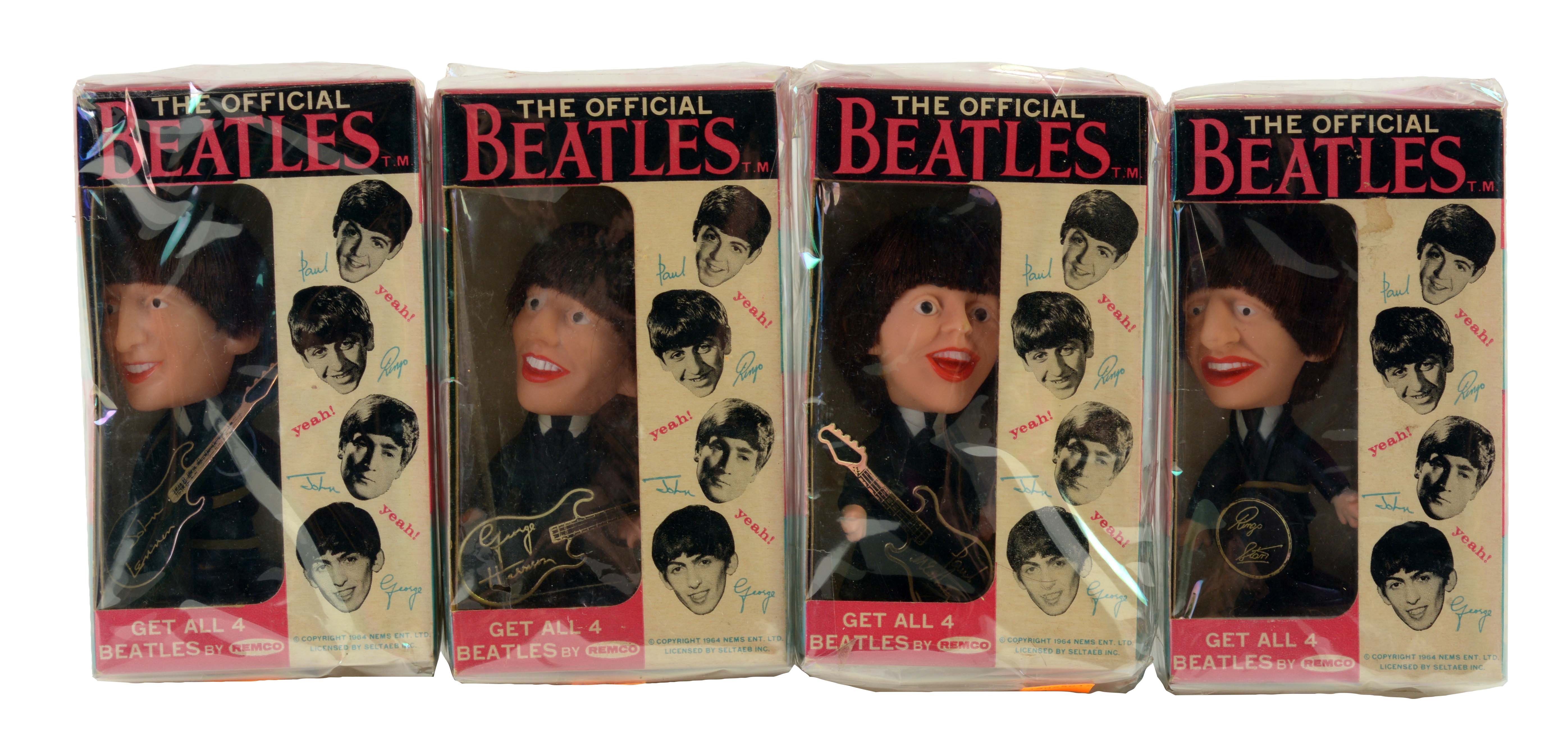 Lot Detail SET OF 4 REMCO OFFICIAL BEATLES DOLLS.