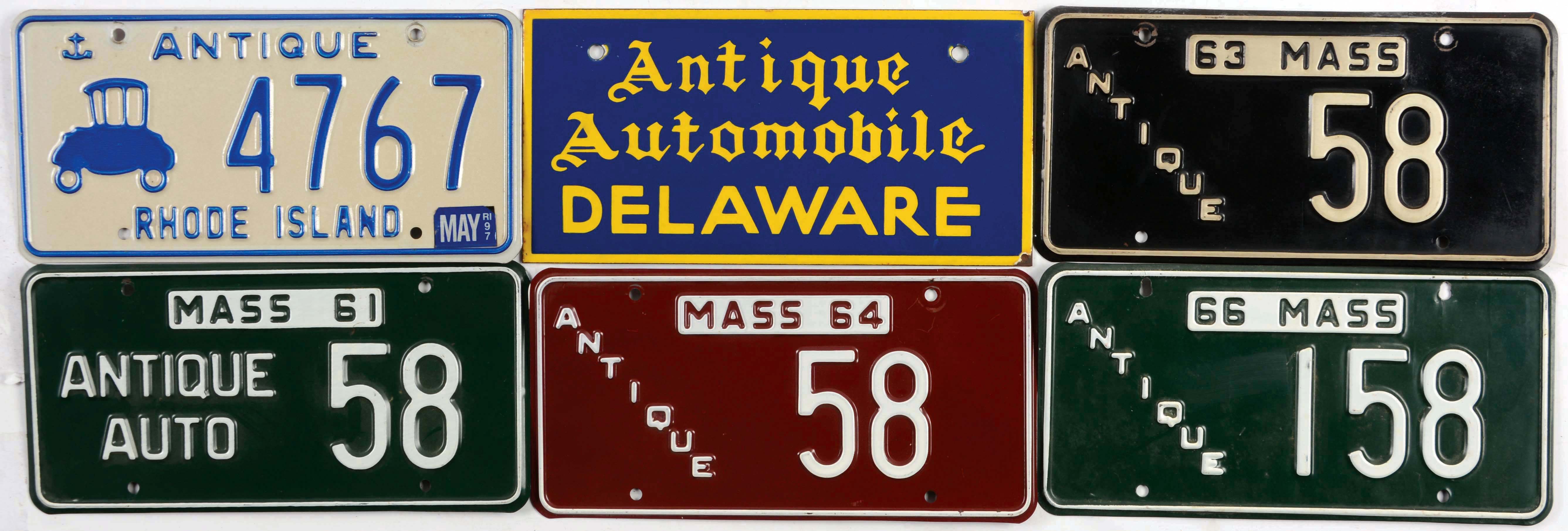 Lot Detail LOT OF 13 ANTIQUE AUTO LICENSE PLATES.