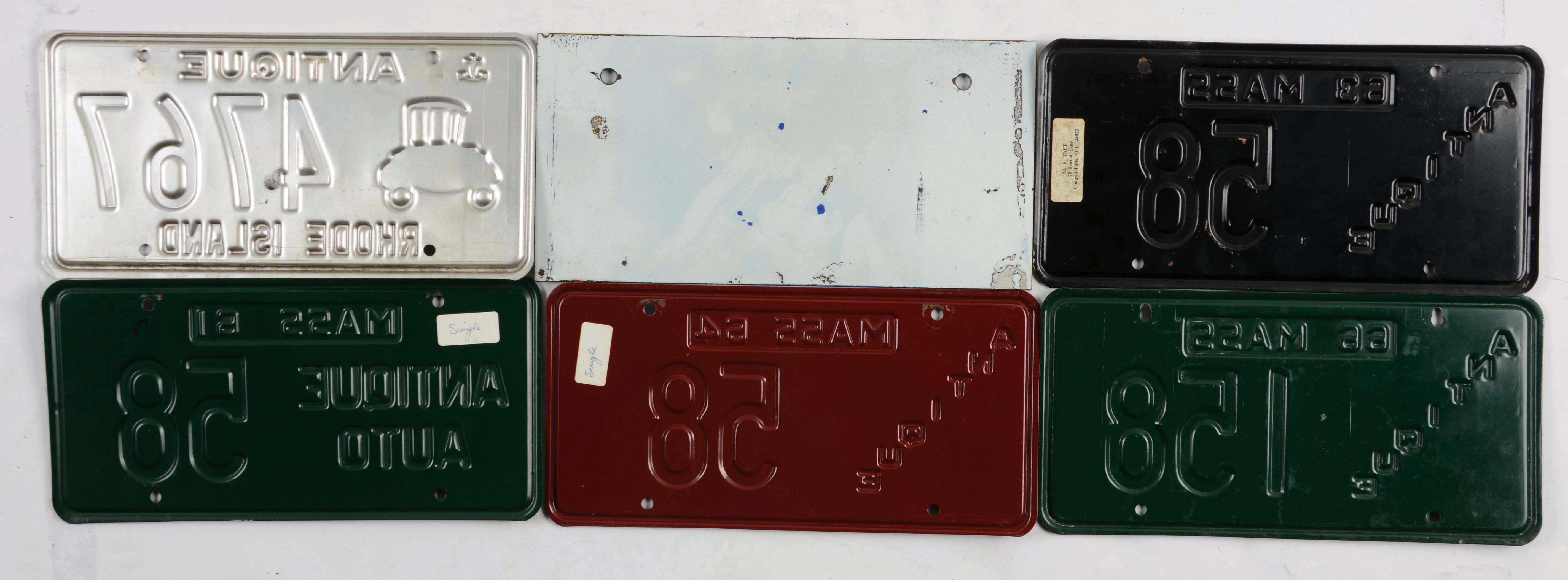 Lot Detail LOT OF 13 ANTIQUE AUTO LICENSE PLATES.