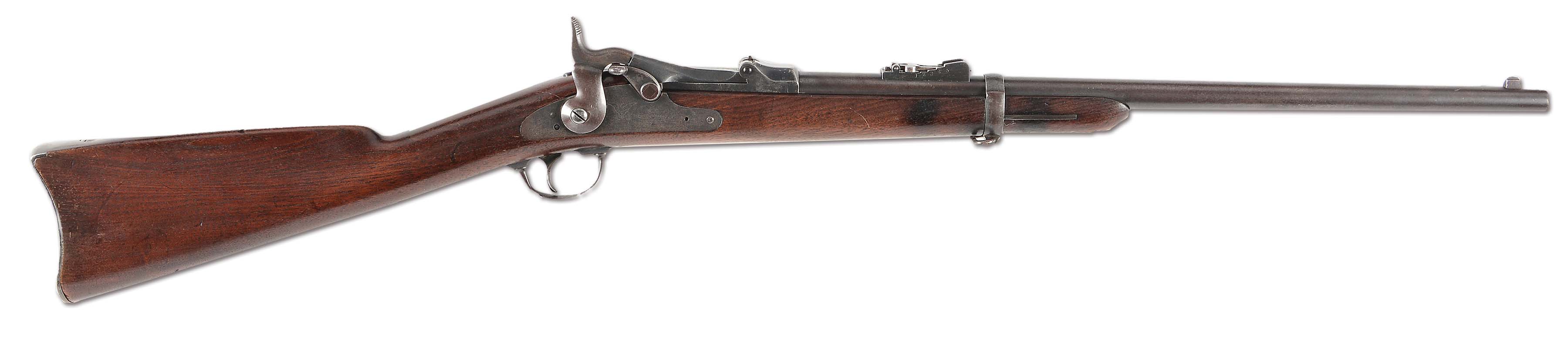 (A) CUSTER 7TH CAVALRY RANGE SPRINGFIELD MODEL 1873 TRAPDOOR CARBINE
