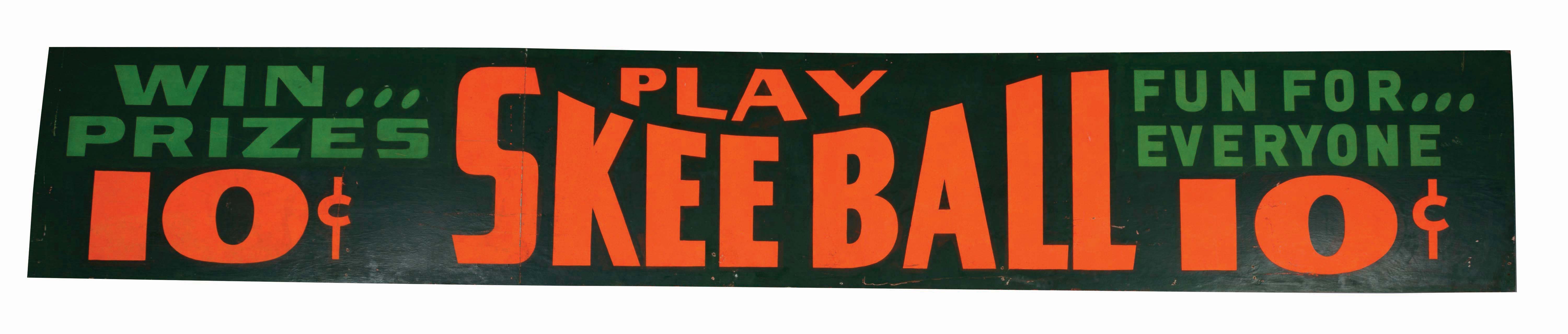 Lot Detail SKEE BALL ARCADE SIGN.